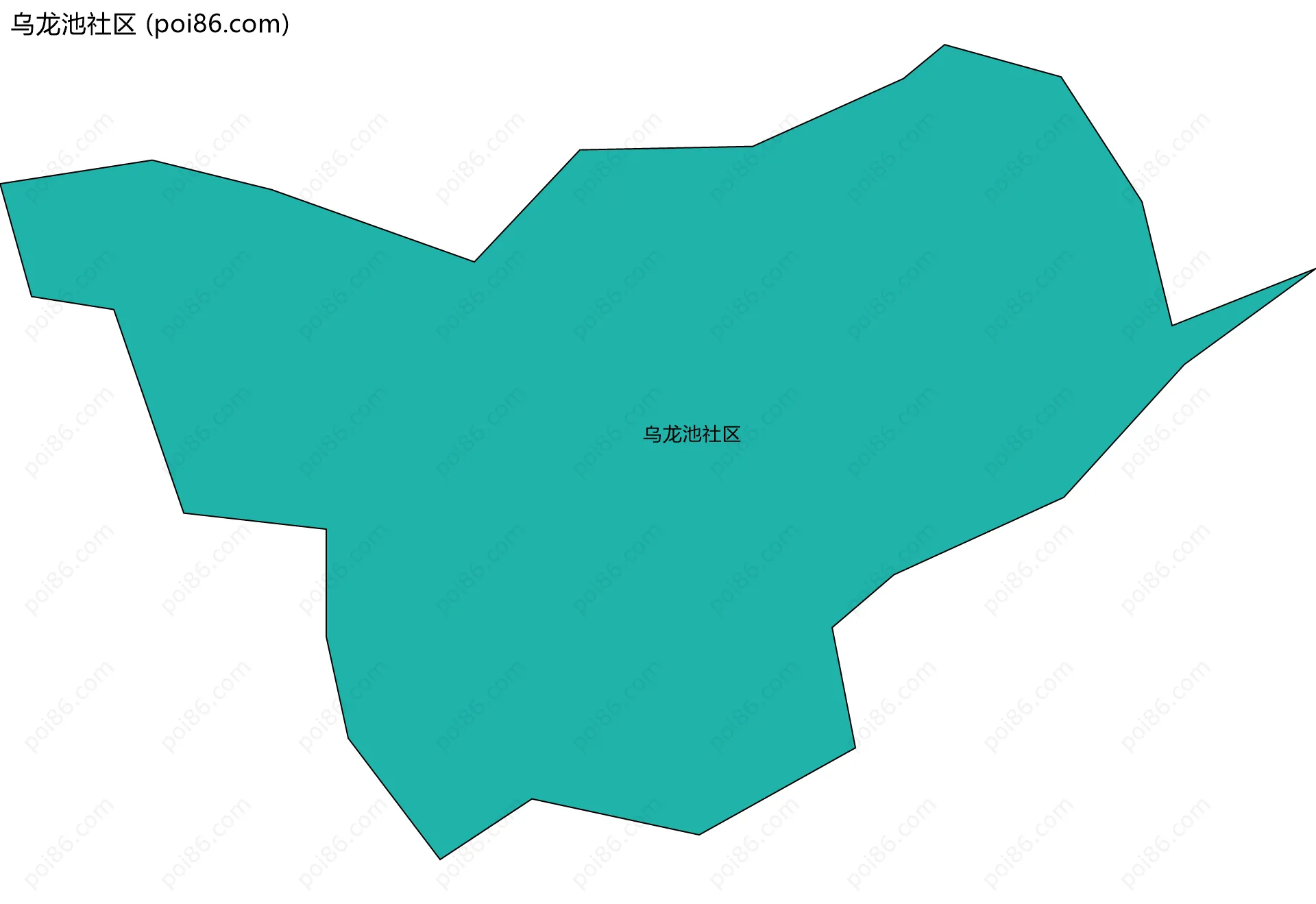 乌龙池社区边界地图