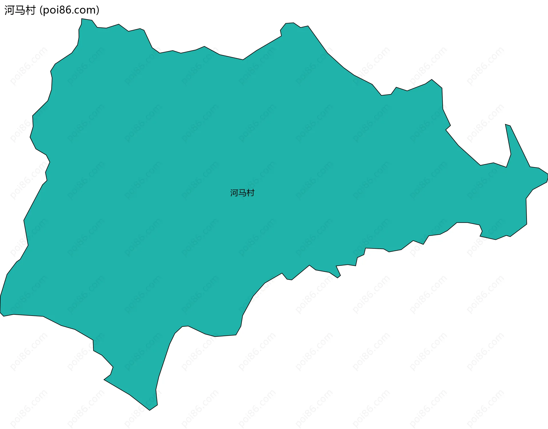 河马村边界地图