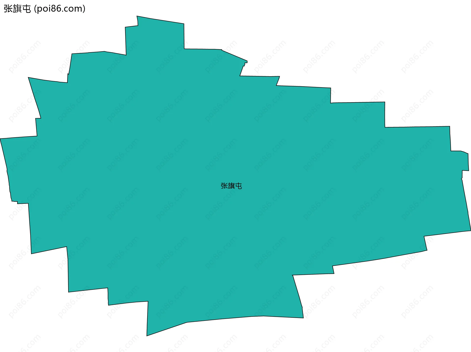 张旗屯边界地图