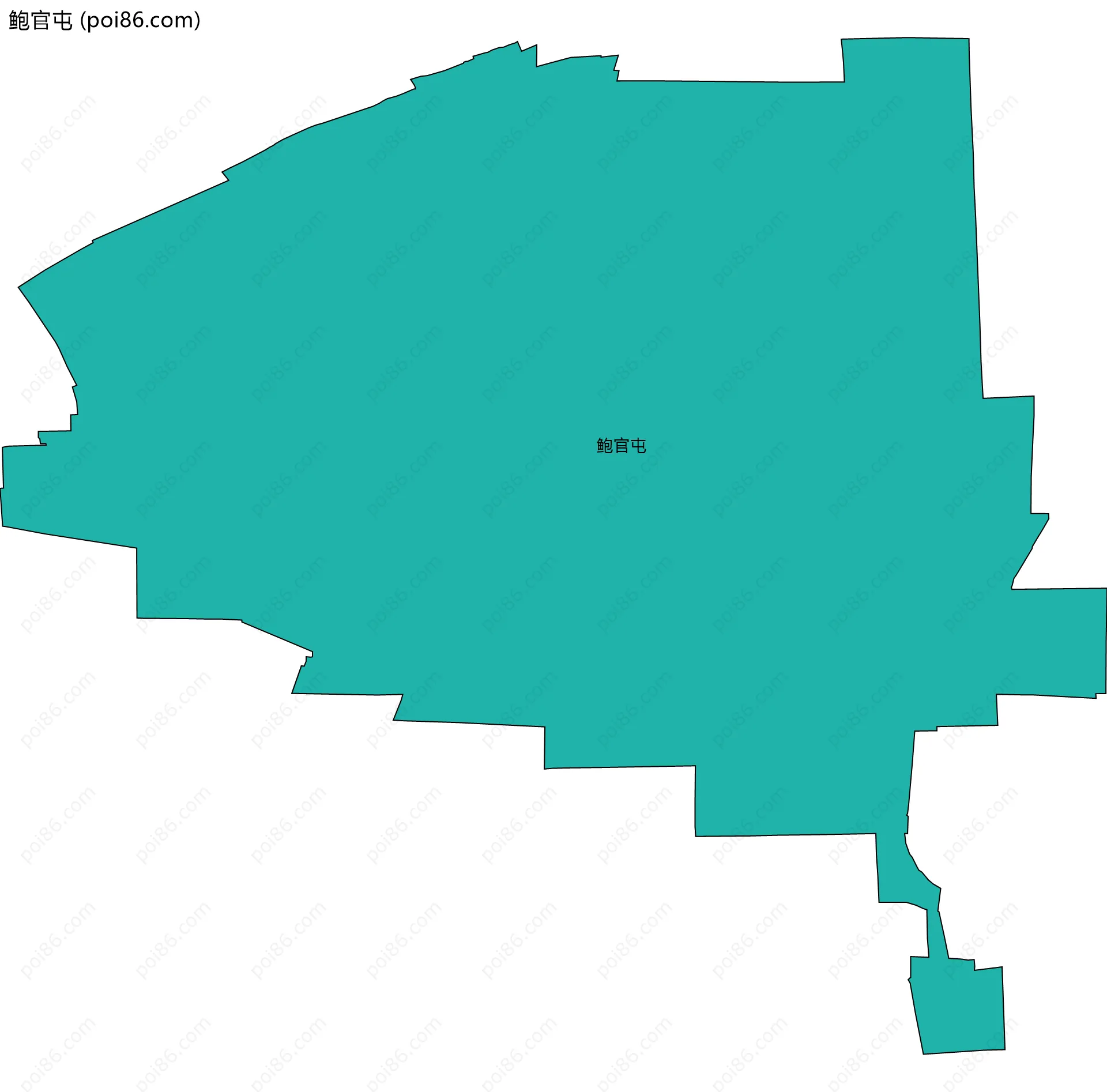 鲍官屯边界地图
