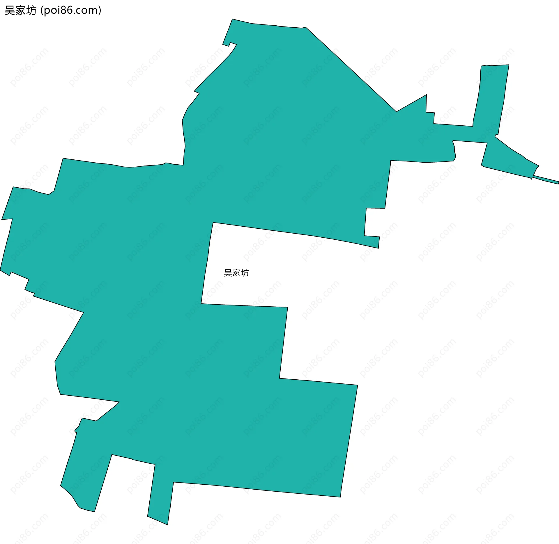 吴家坊边界地图