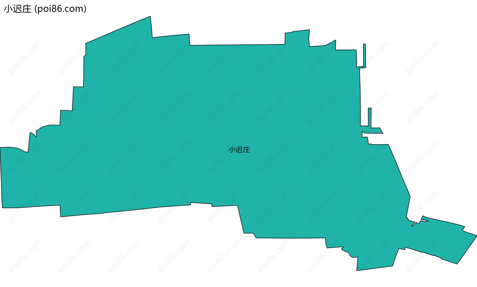 小迟庄边界地图