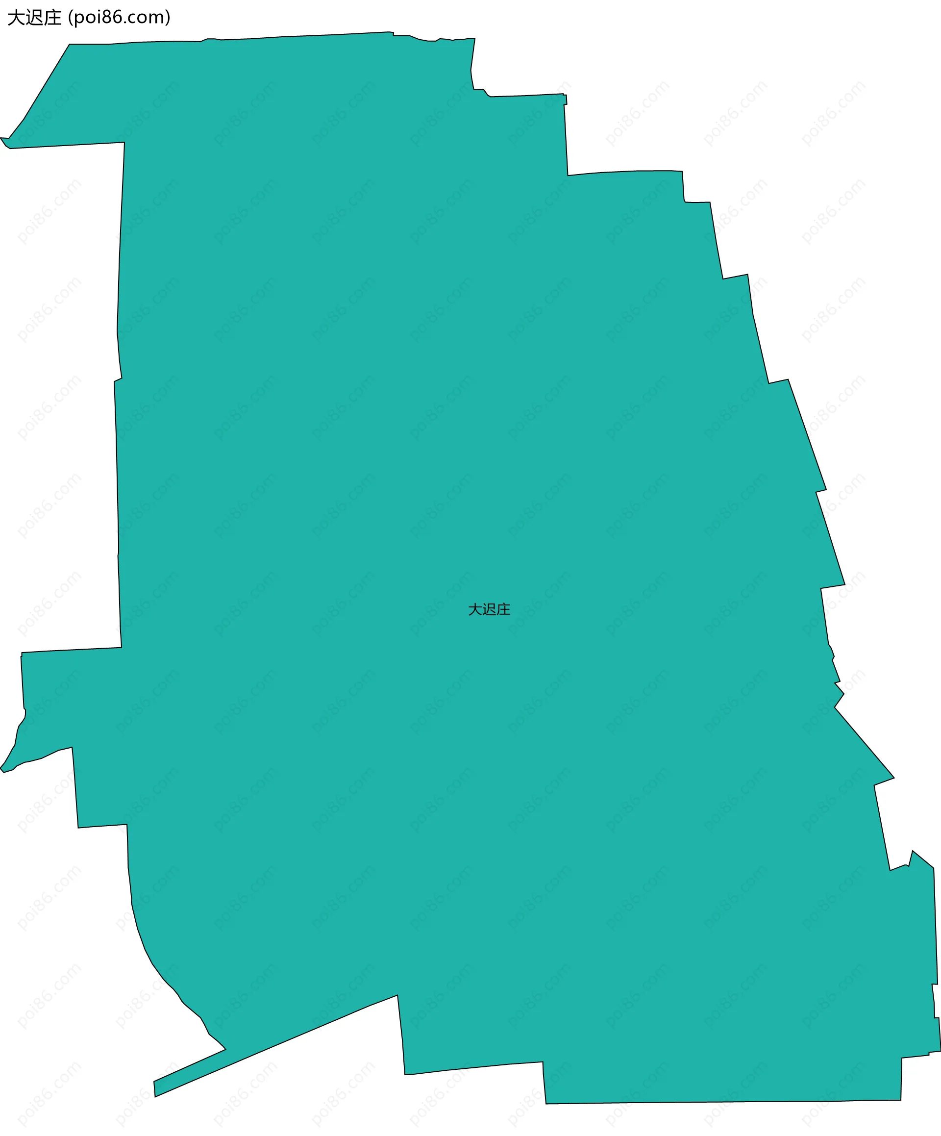 大迟庄边界地图