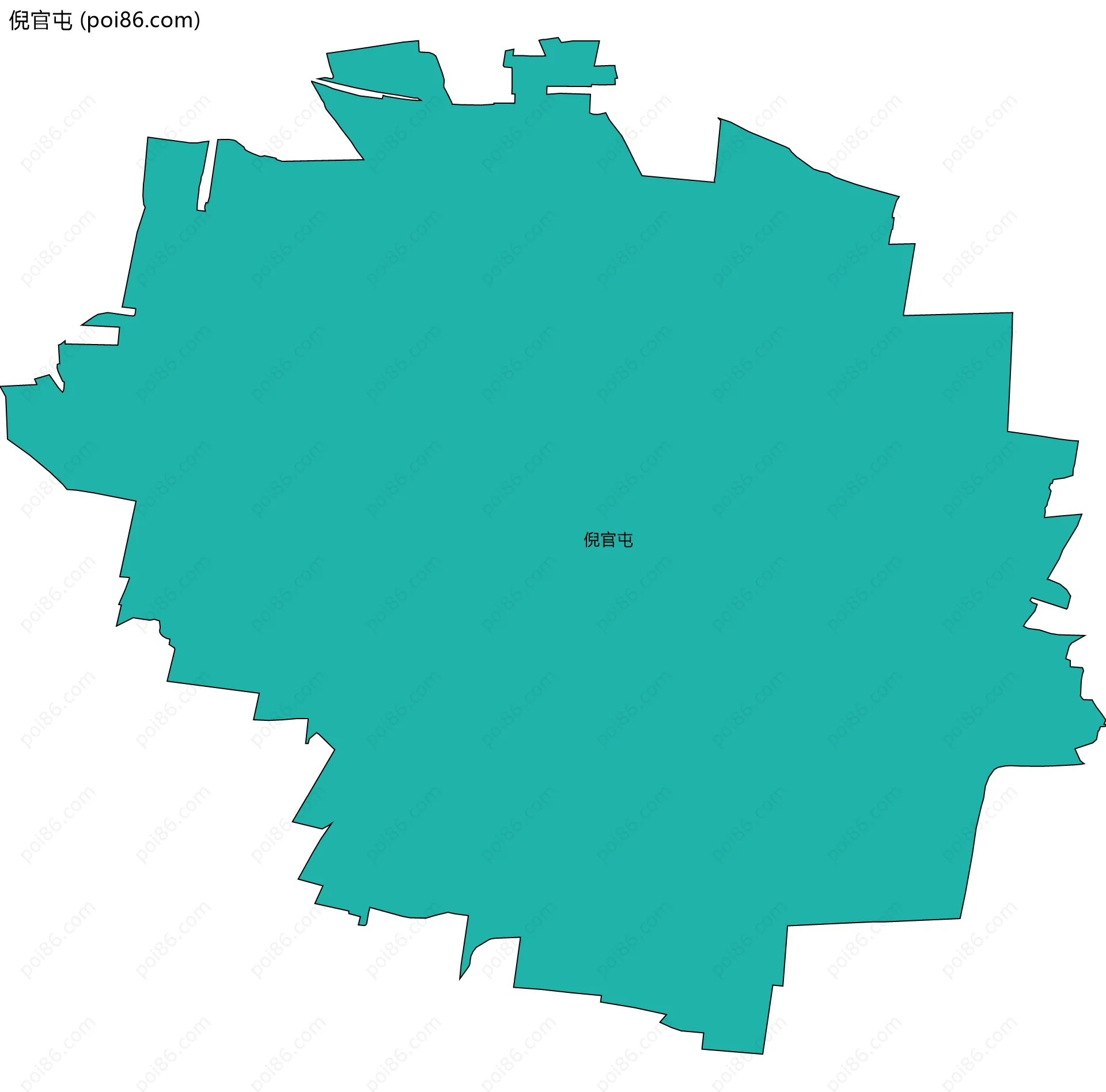 倪官屯边界地图