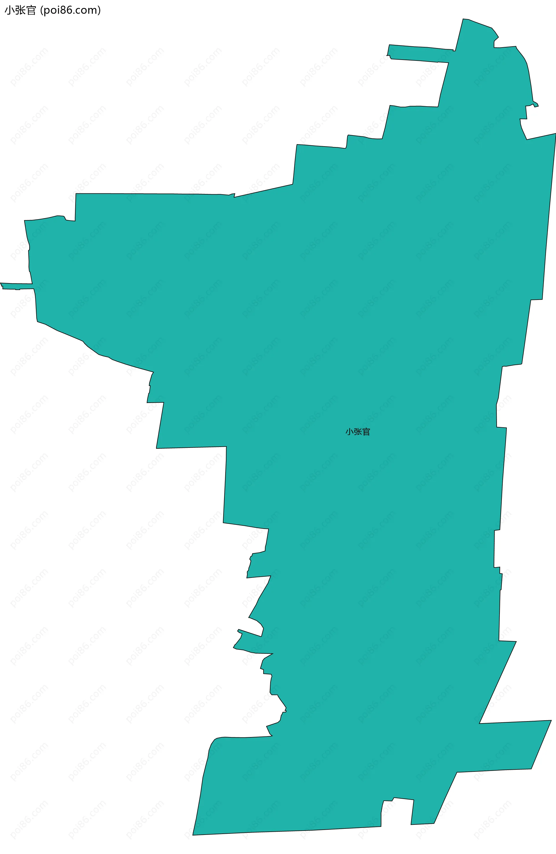 小张官边界地图