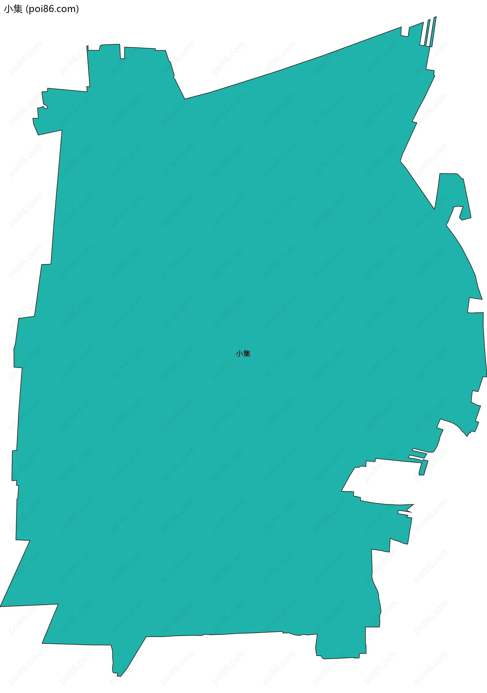 小集边界地图