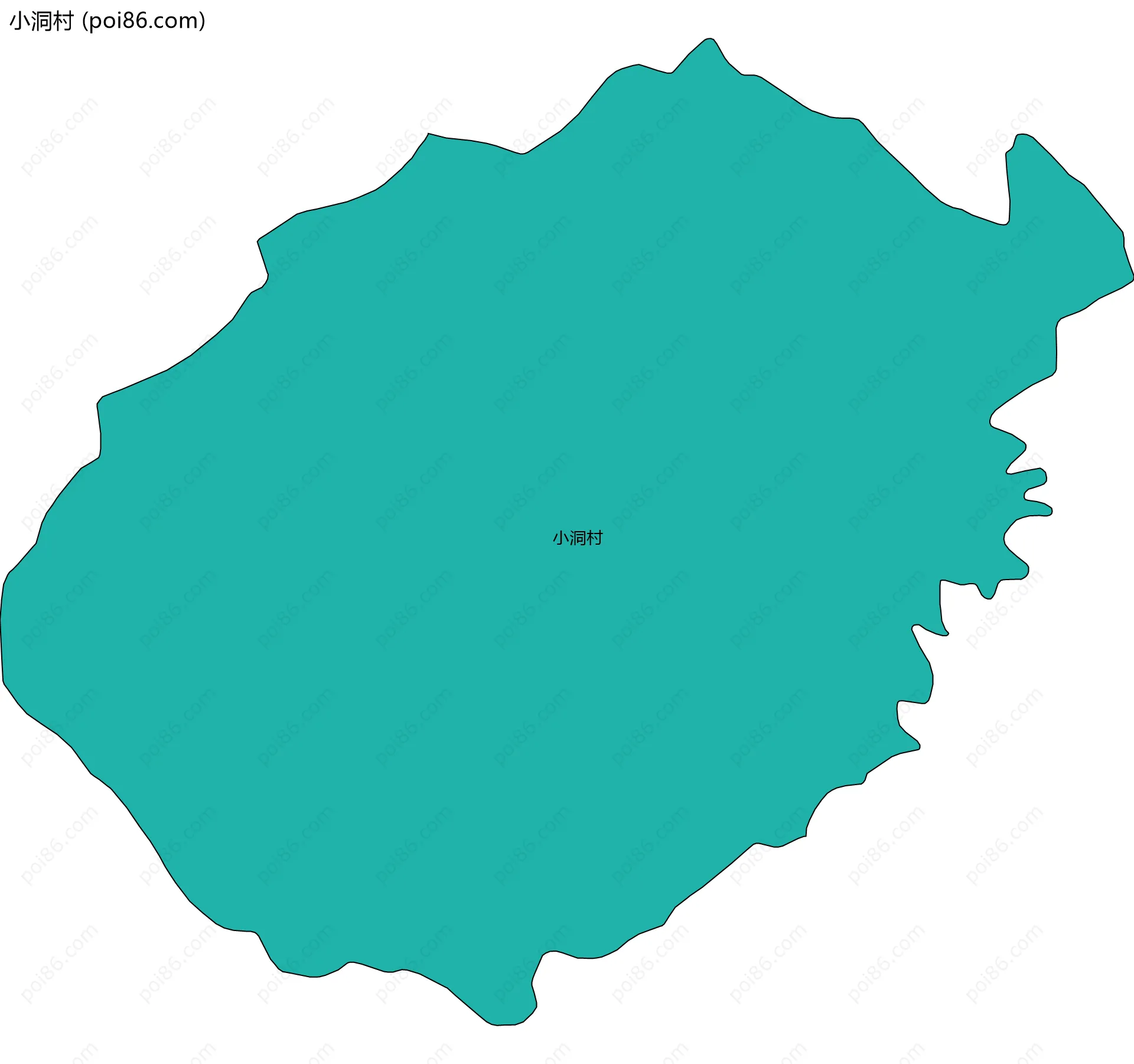 小洞村边界地图