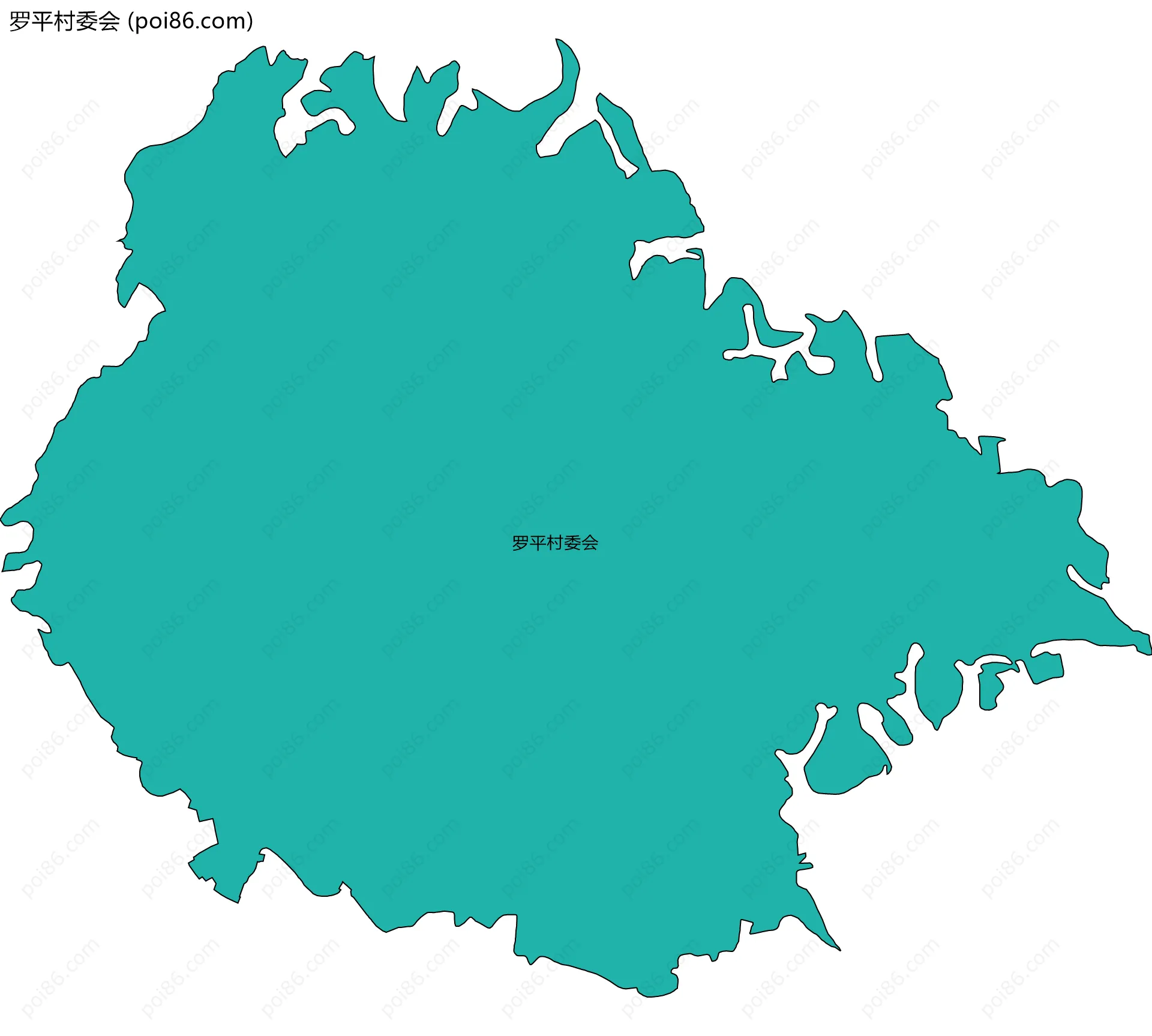 罗平村委会边界地图