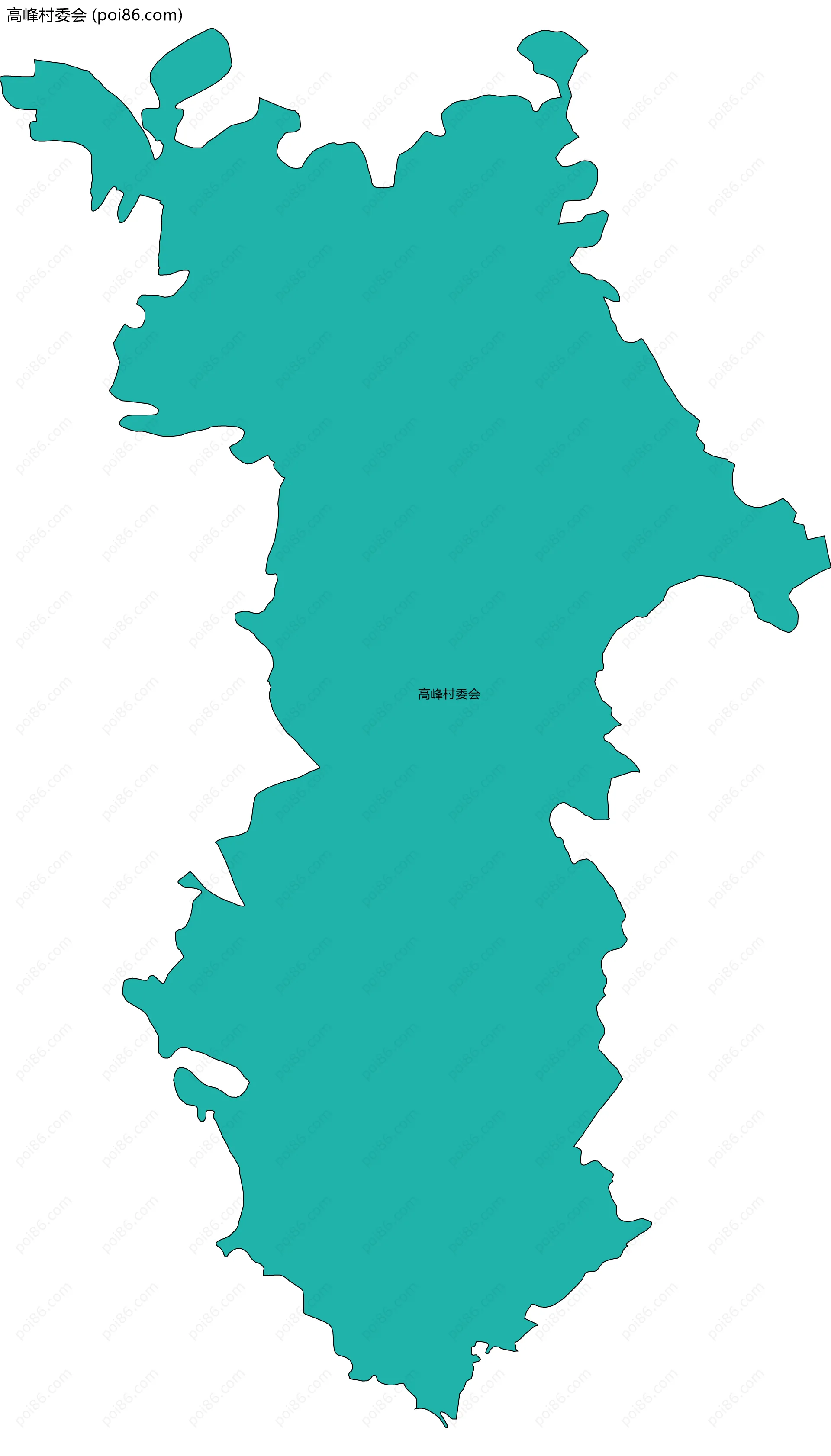 高峰村委会边界地图