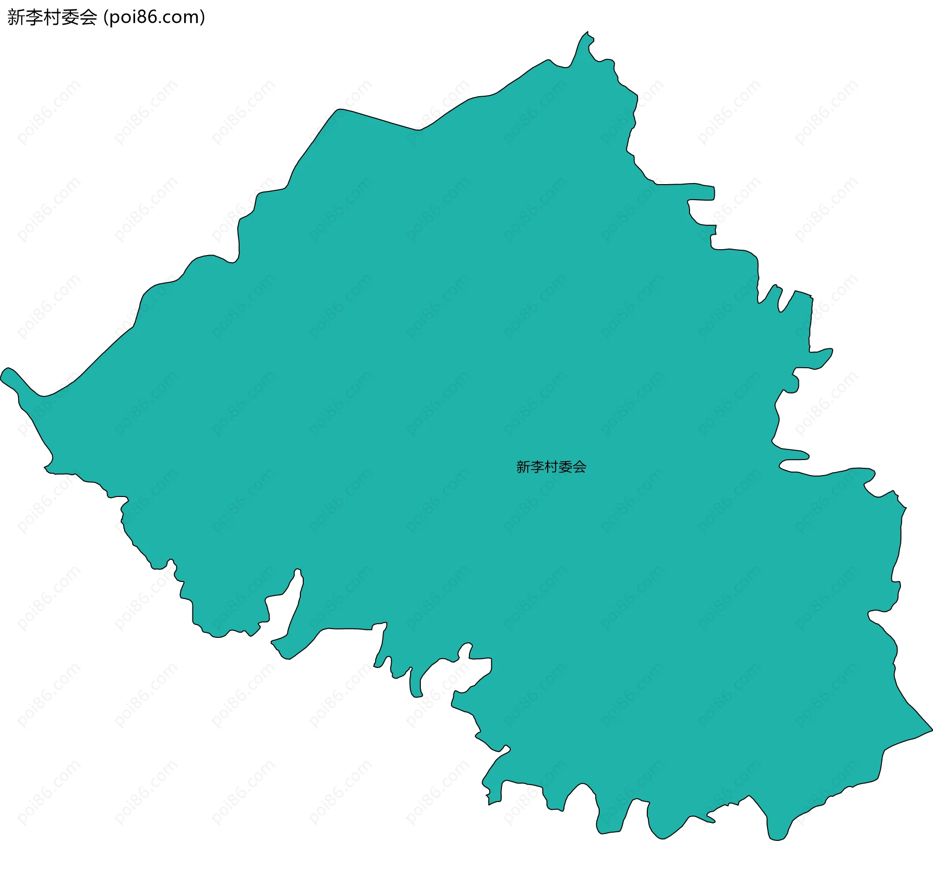 新李村委会边界地图
