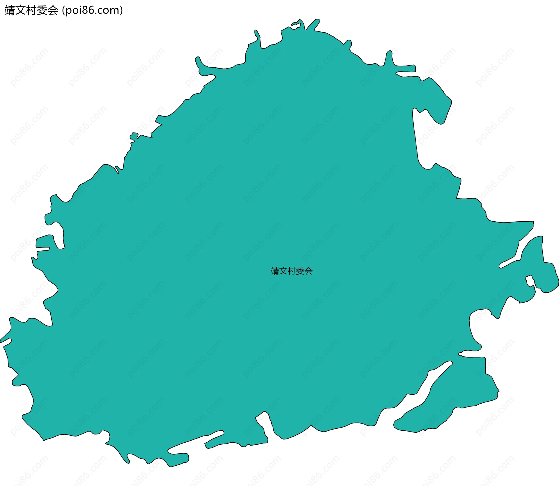 靖文村委会边界地图