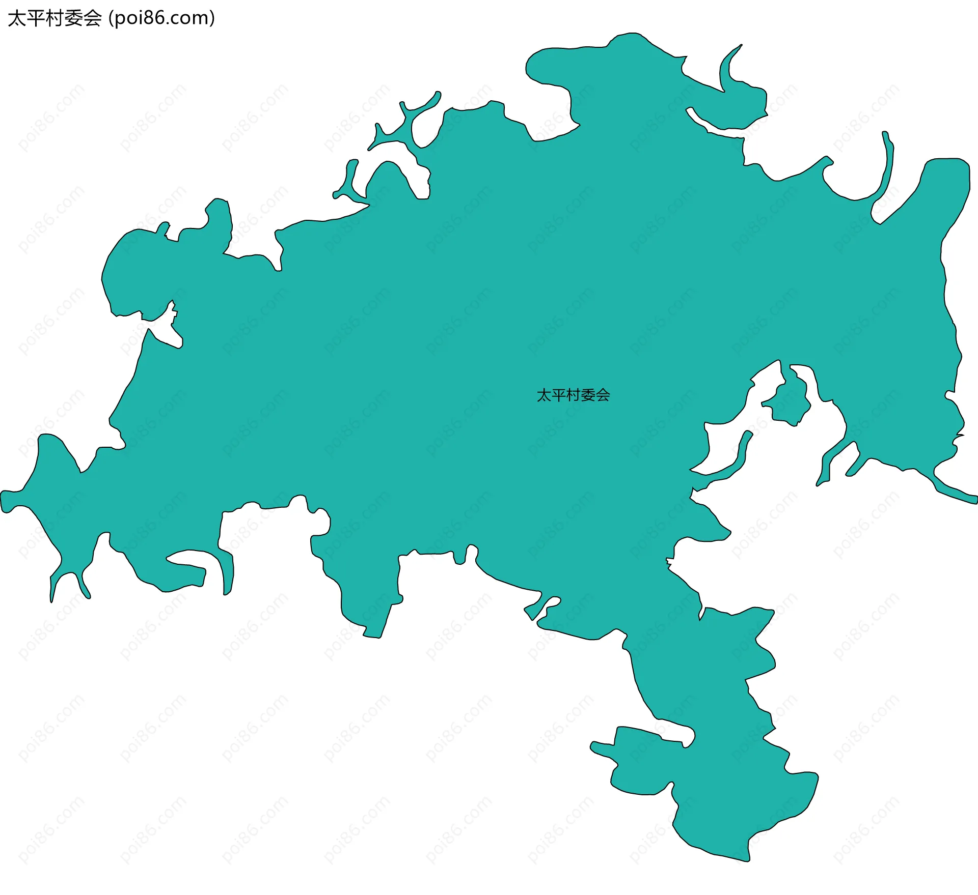 太平村委会边界地图