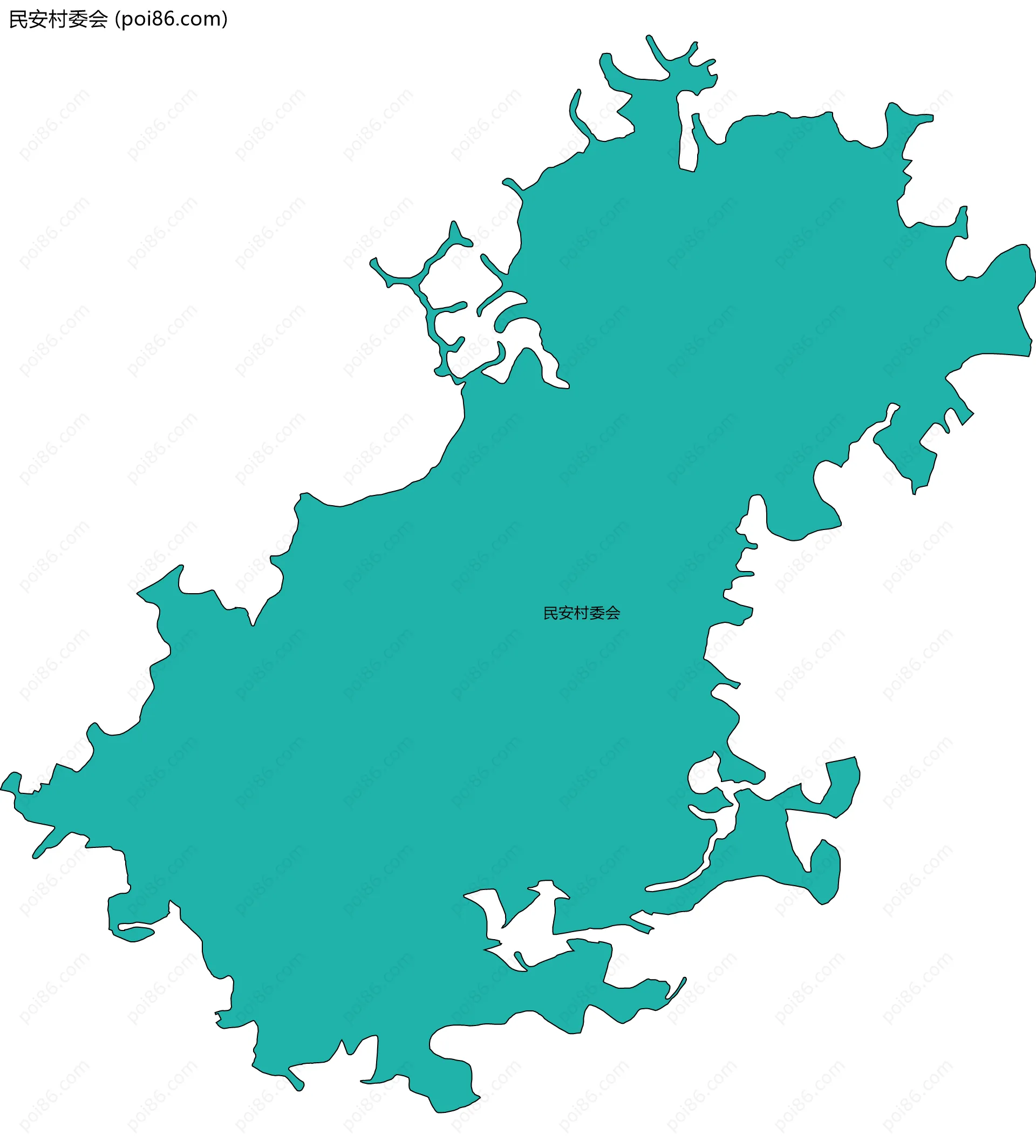 民安村委会边界地图