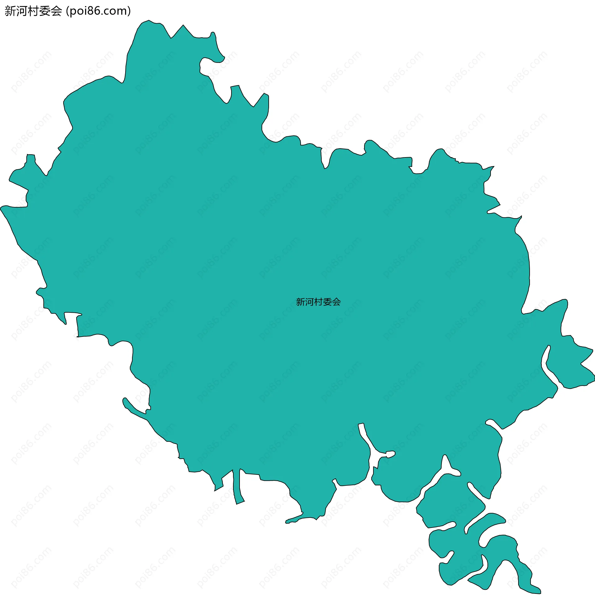 新河村委会边界地图