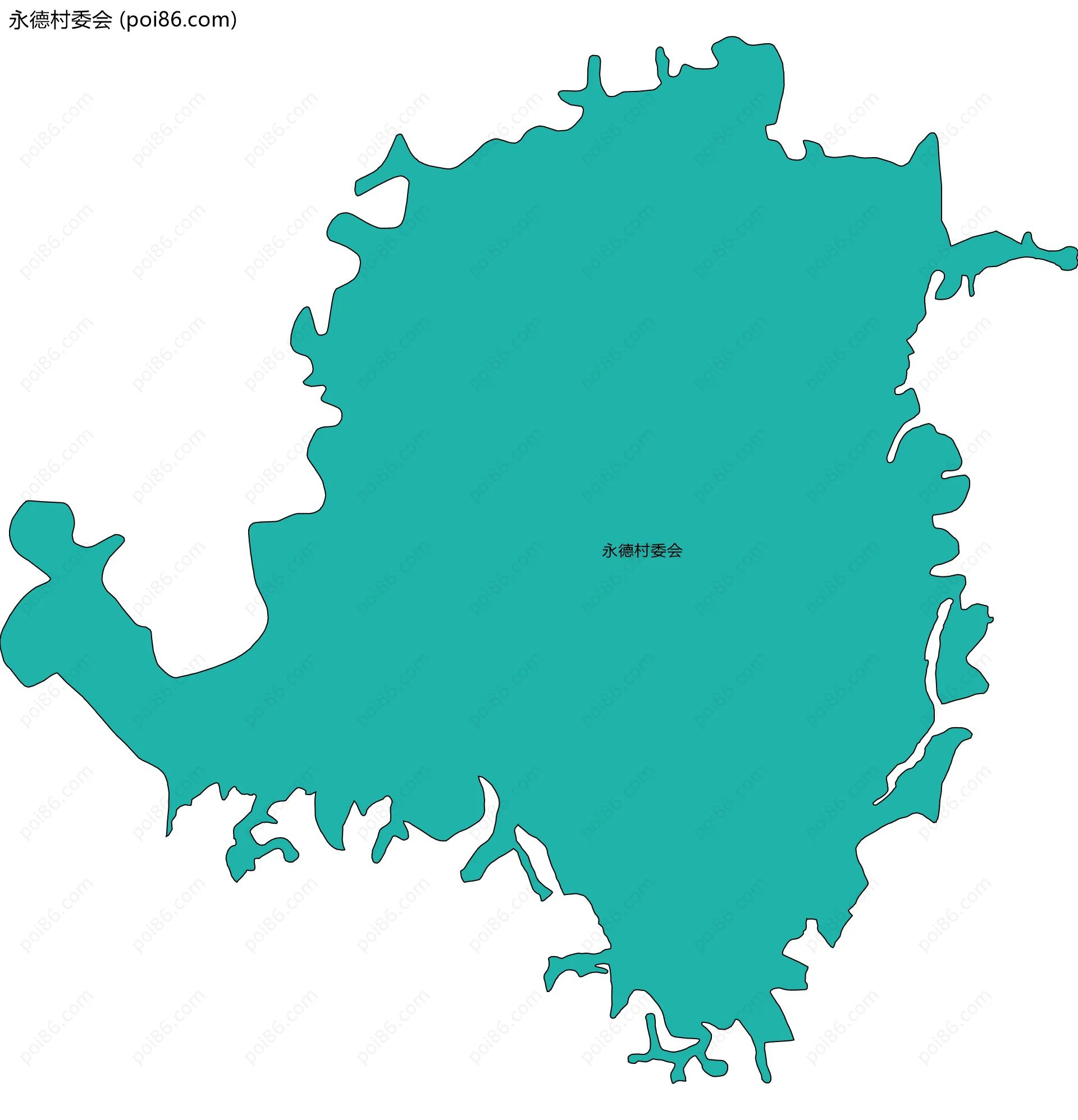 永德村委会边界地图
