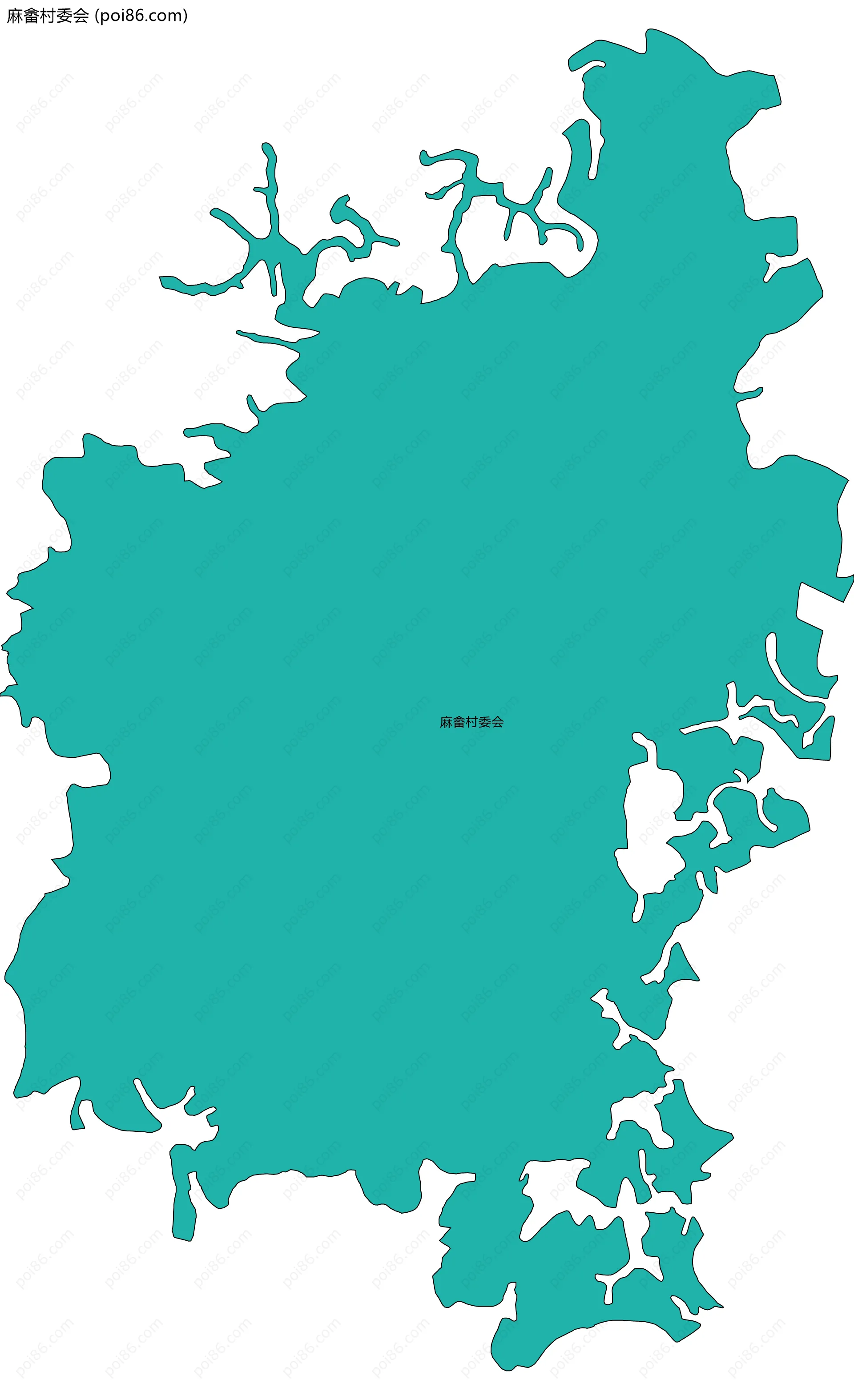 麻畲村委会边界地图