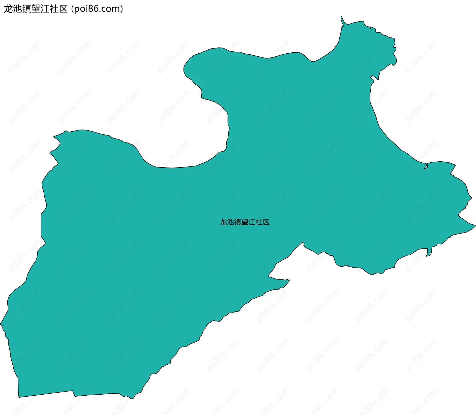 龙池镇望江社区边界地图