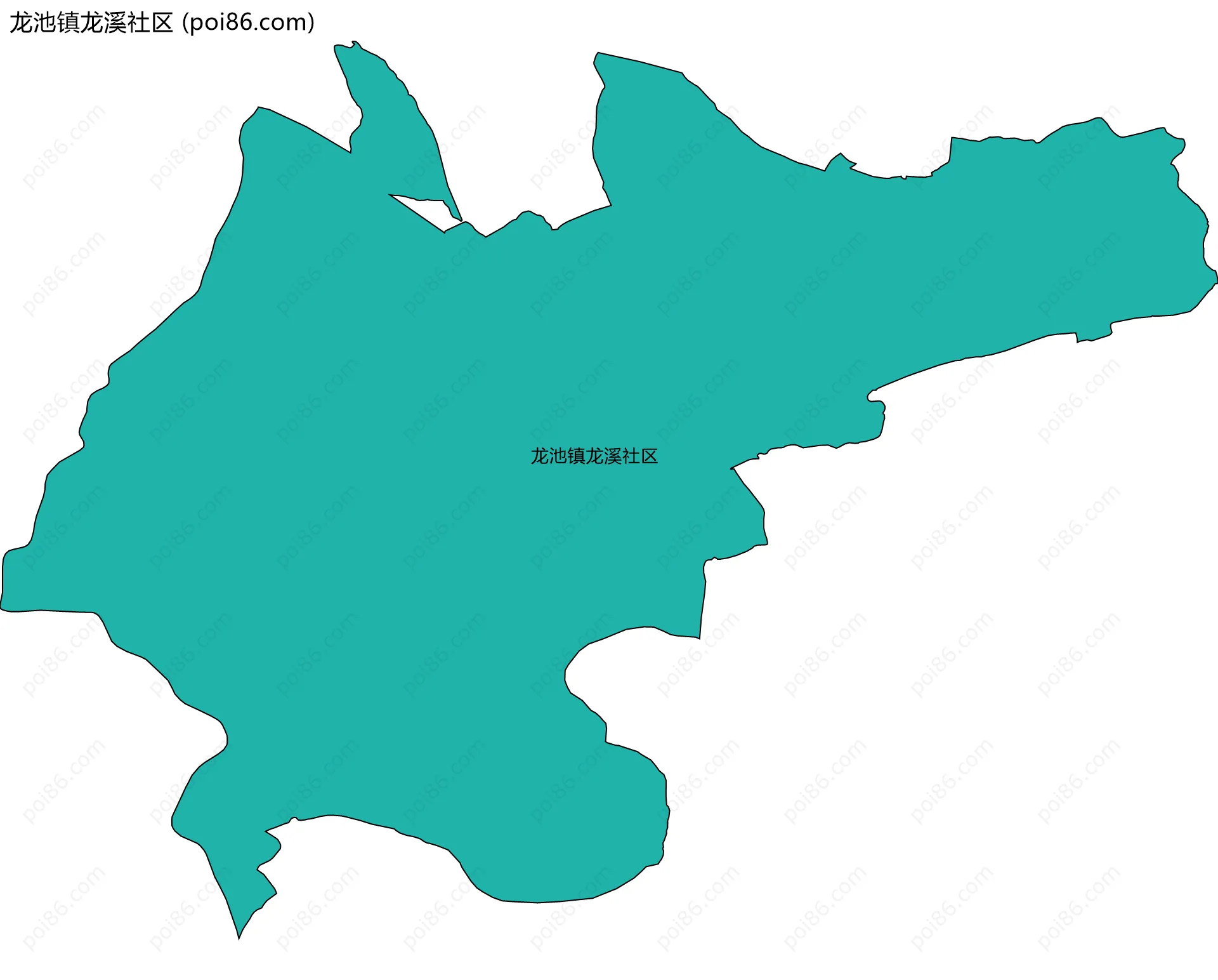 龙池镇龙溪社区边界地图