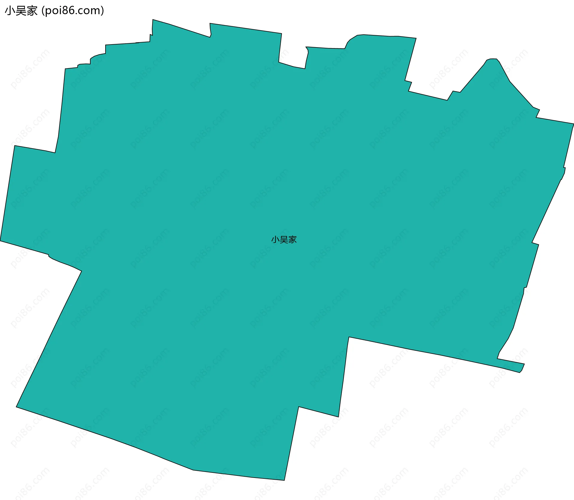 小吴家边界地图