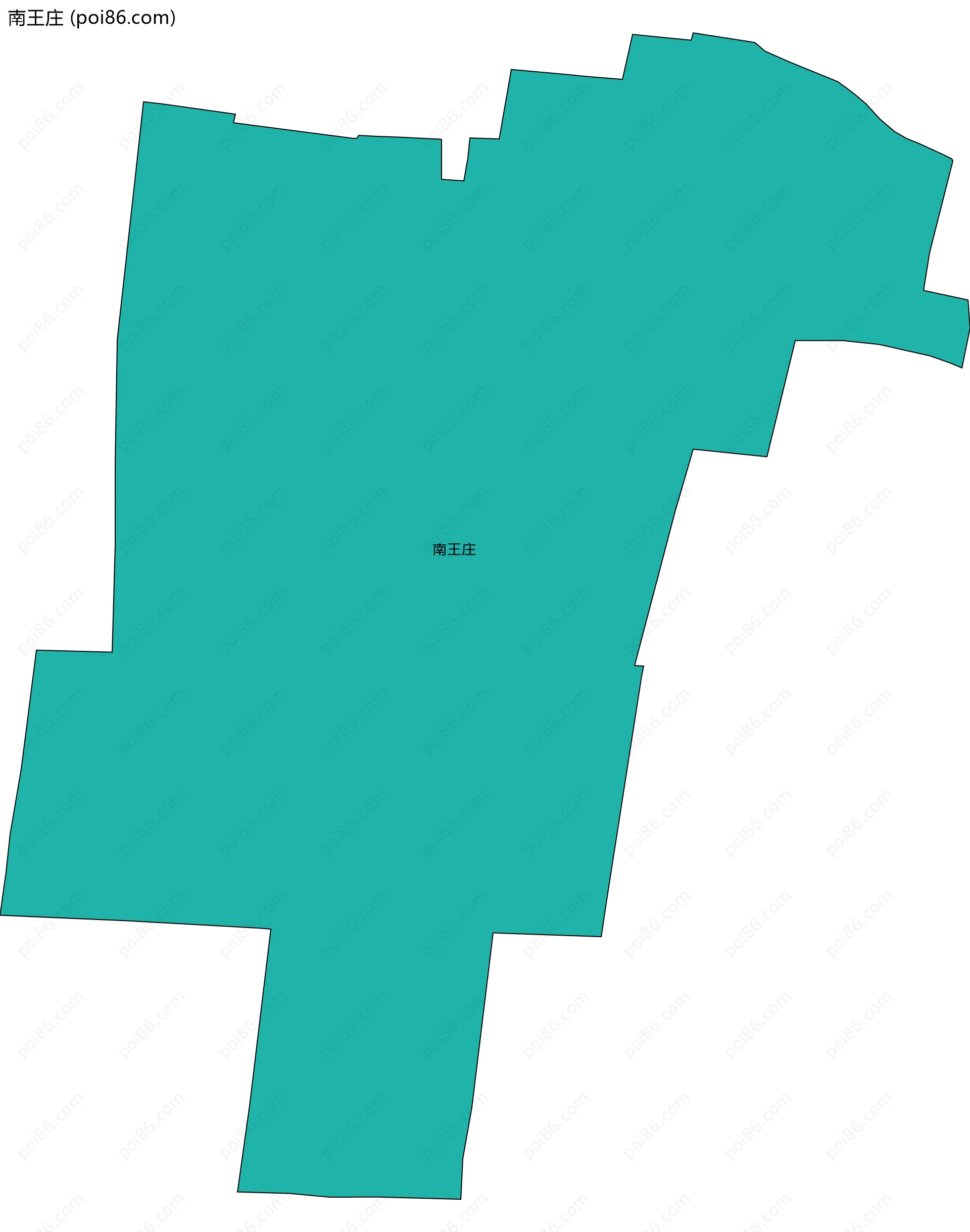 南王庄边界地图