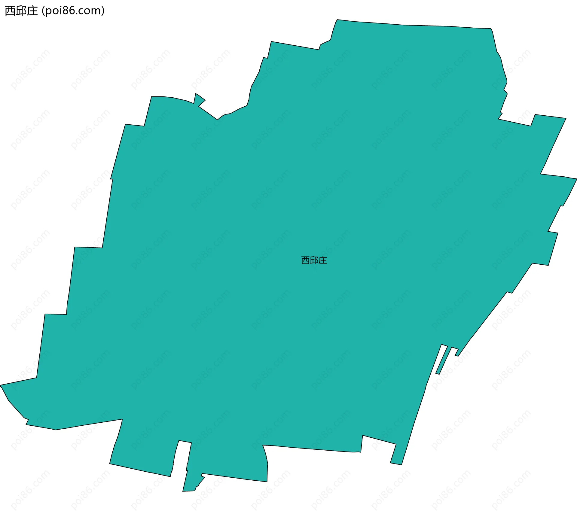 西邱庄边界地图