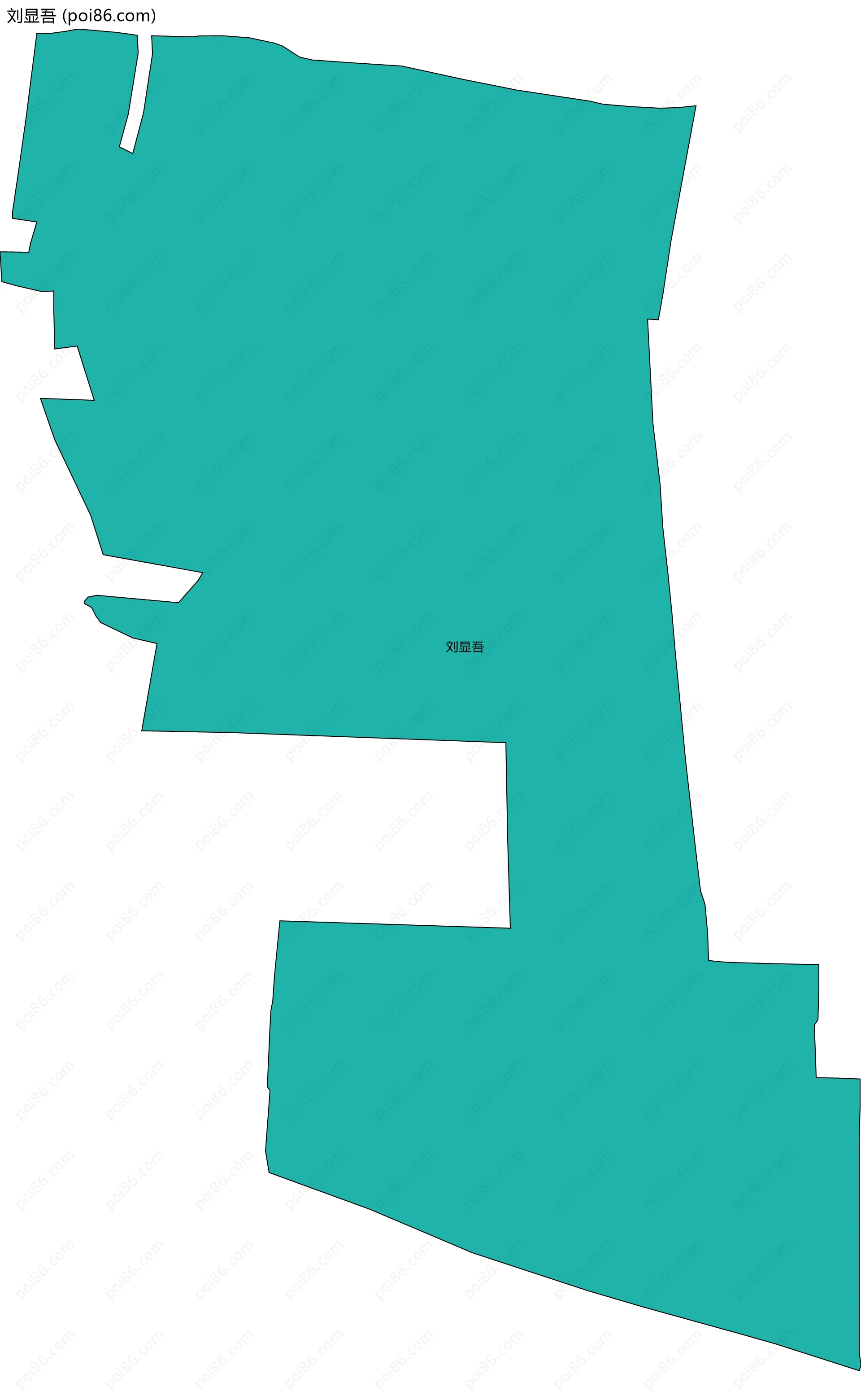 刘显吾边界地图