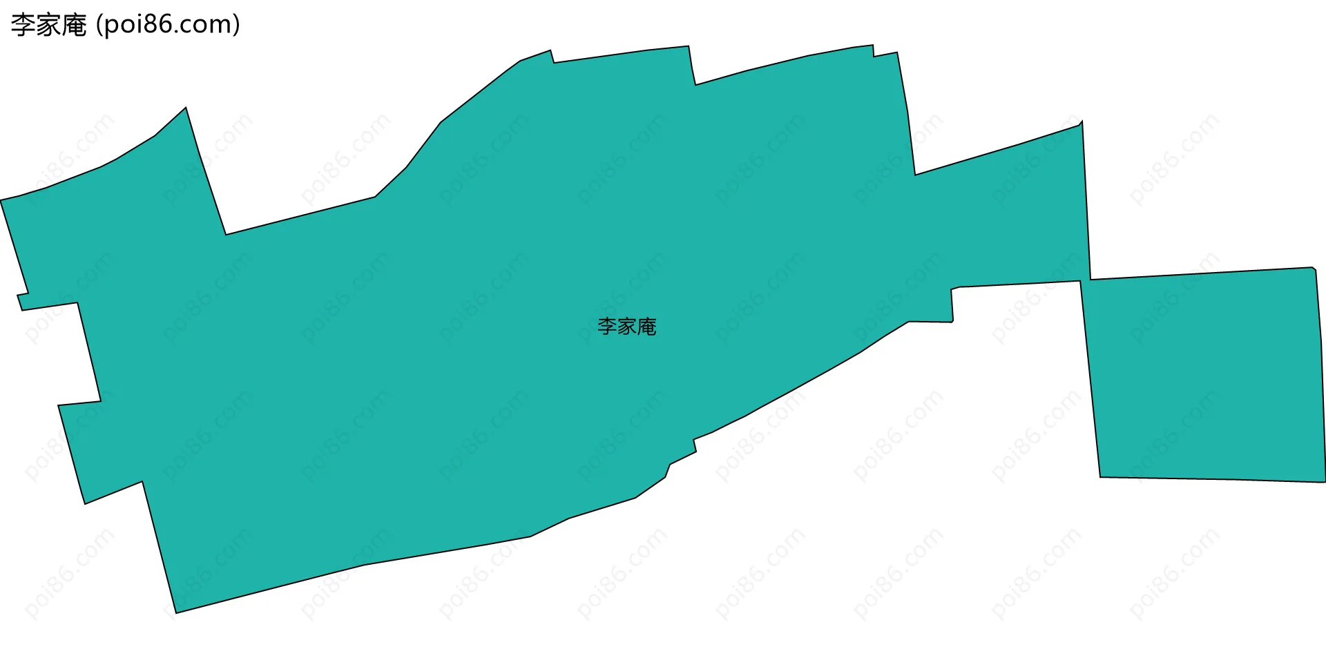 李家庵边界地图