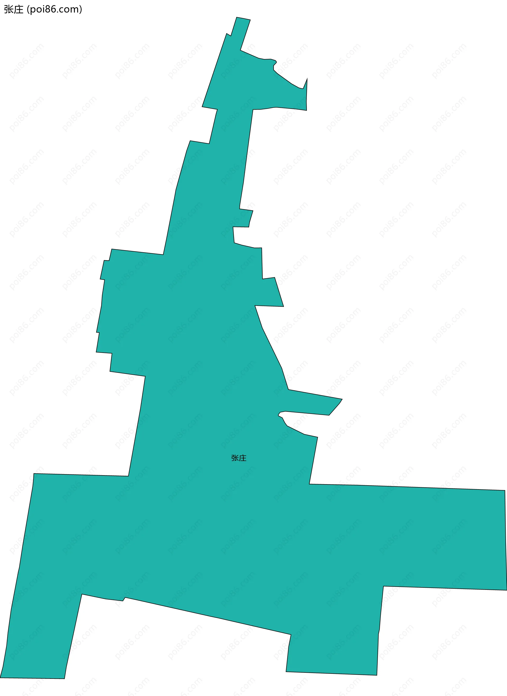 张庄边界地图