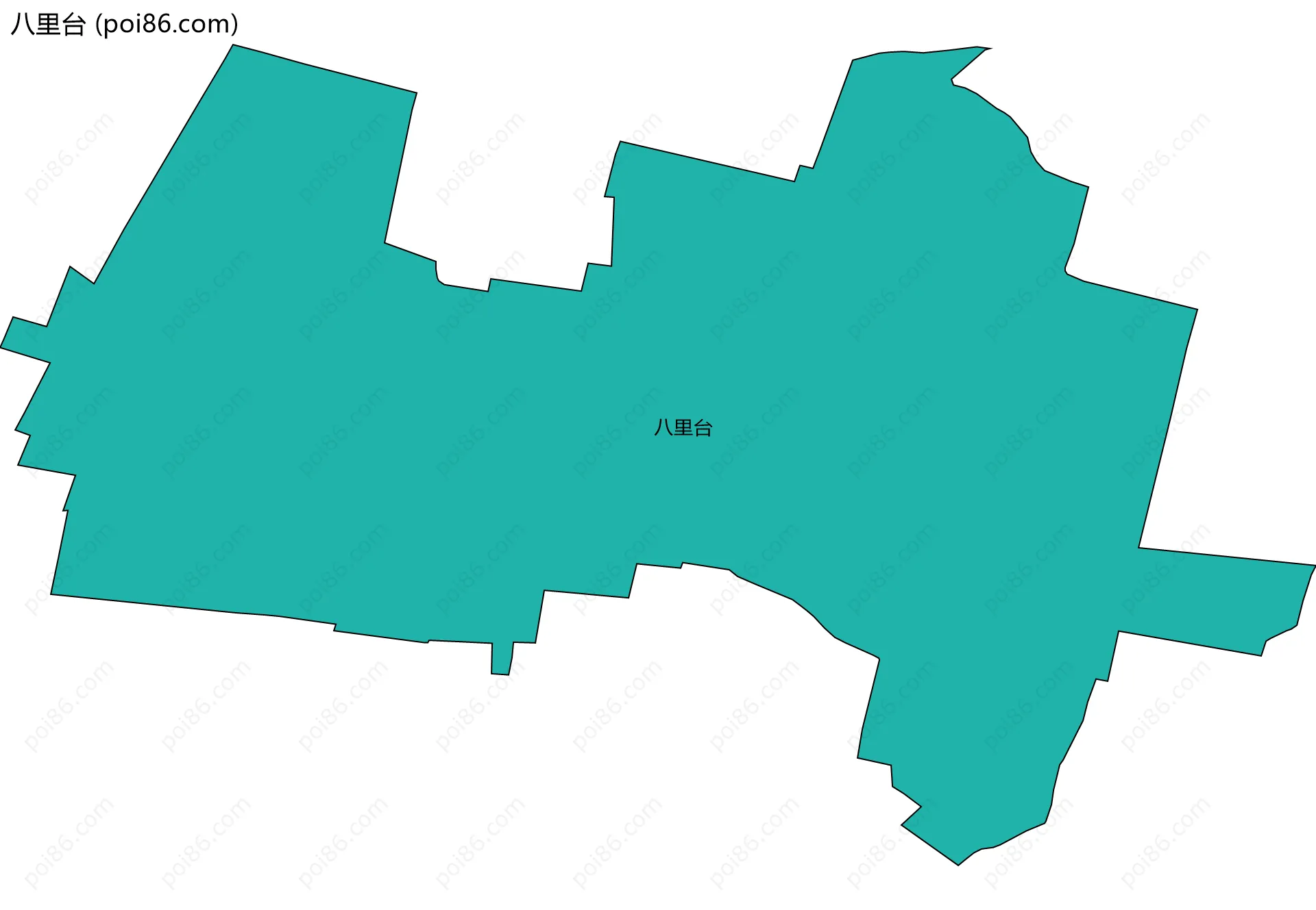 八里台边界地图