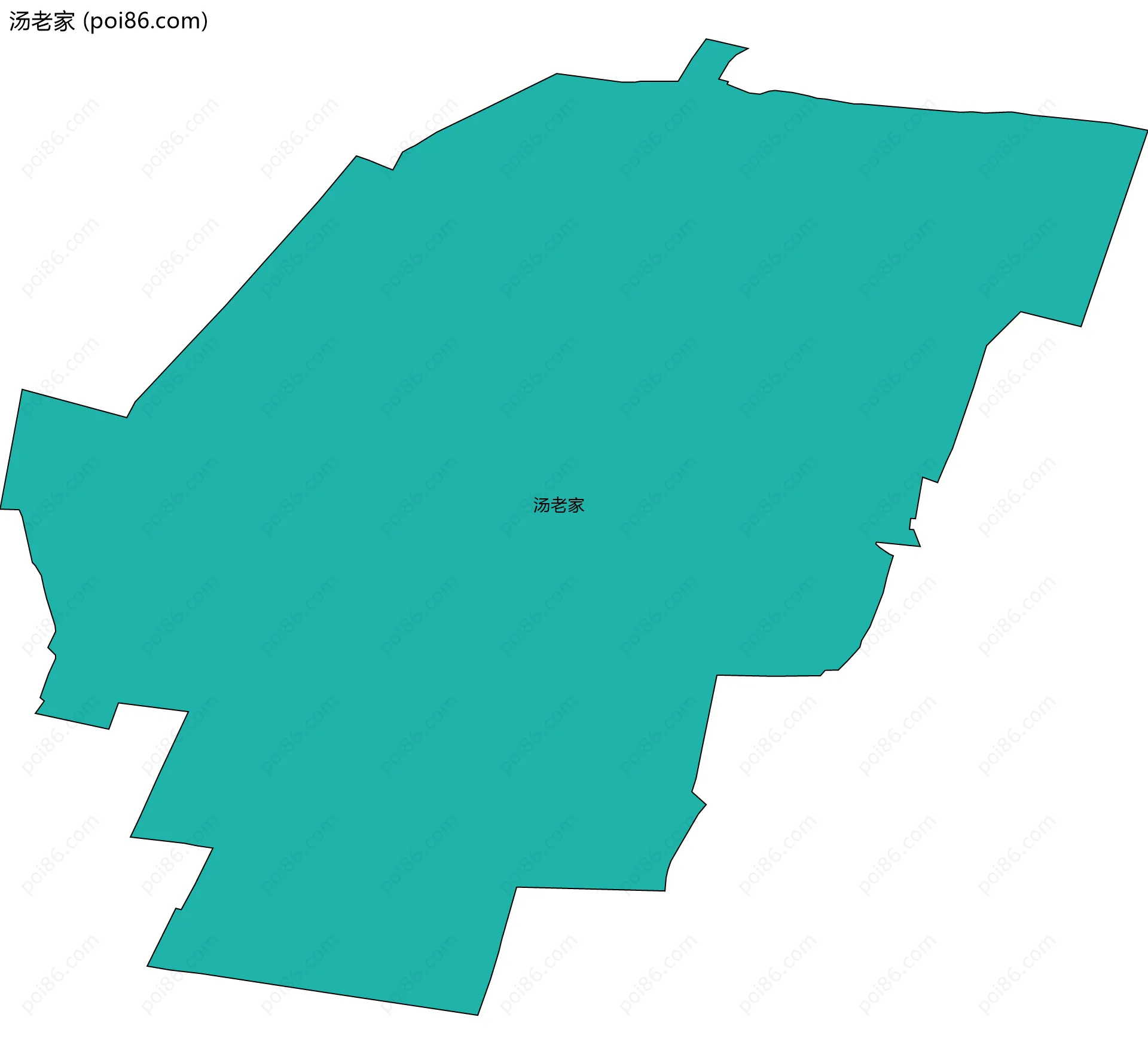 汤老家边界地图