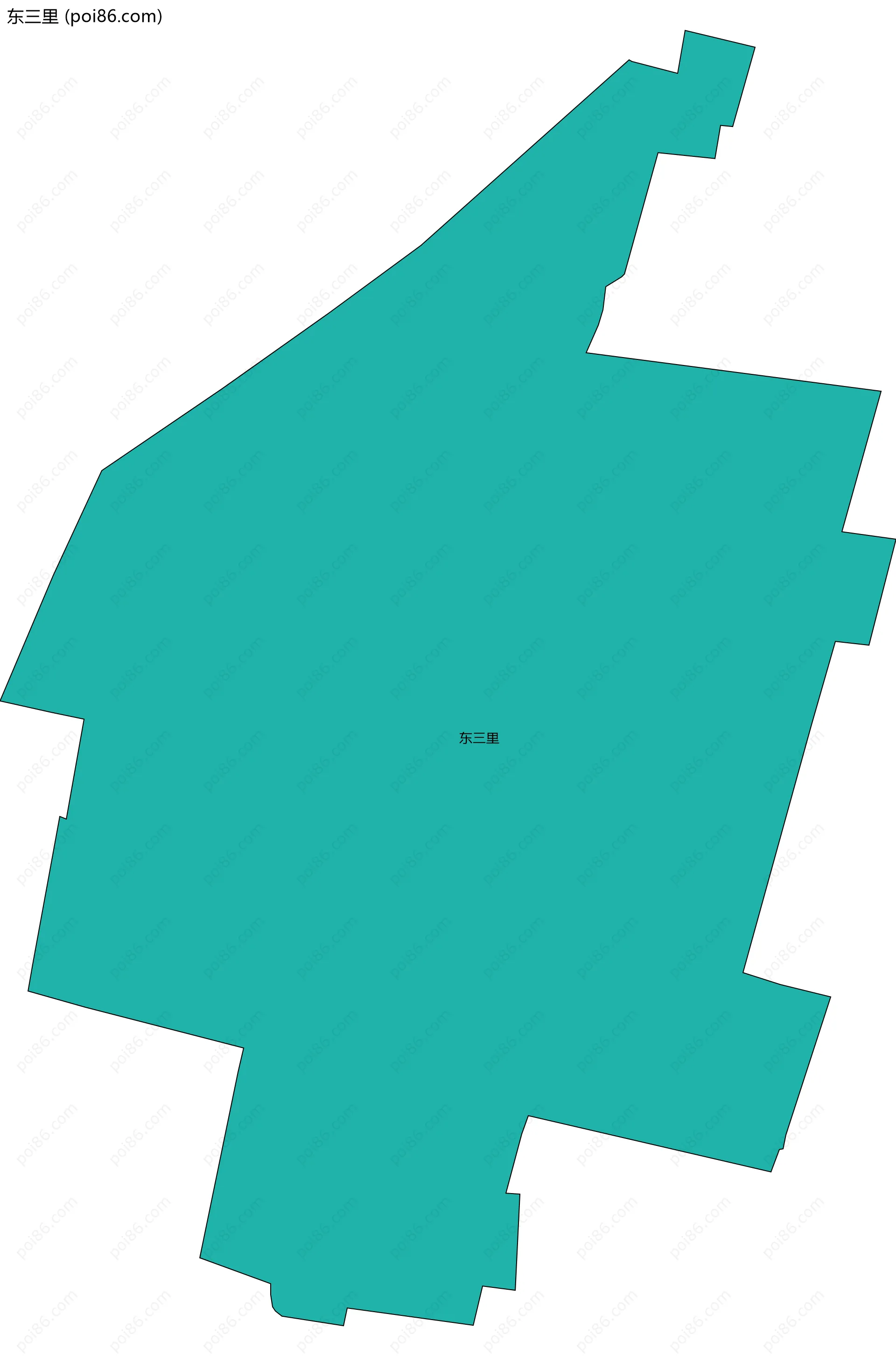 东三里边界地图