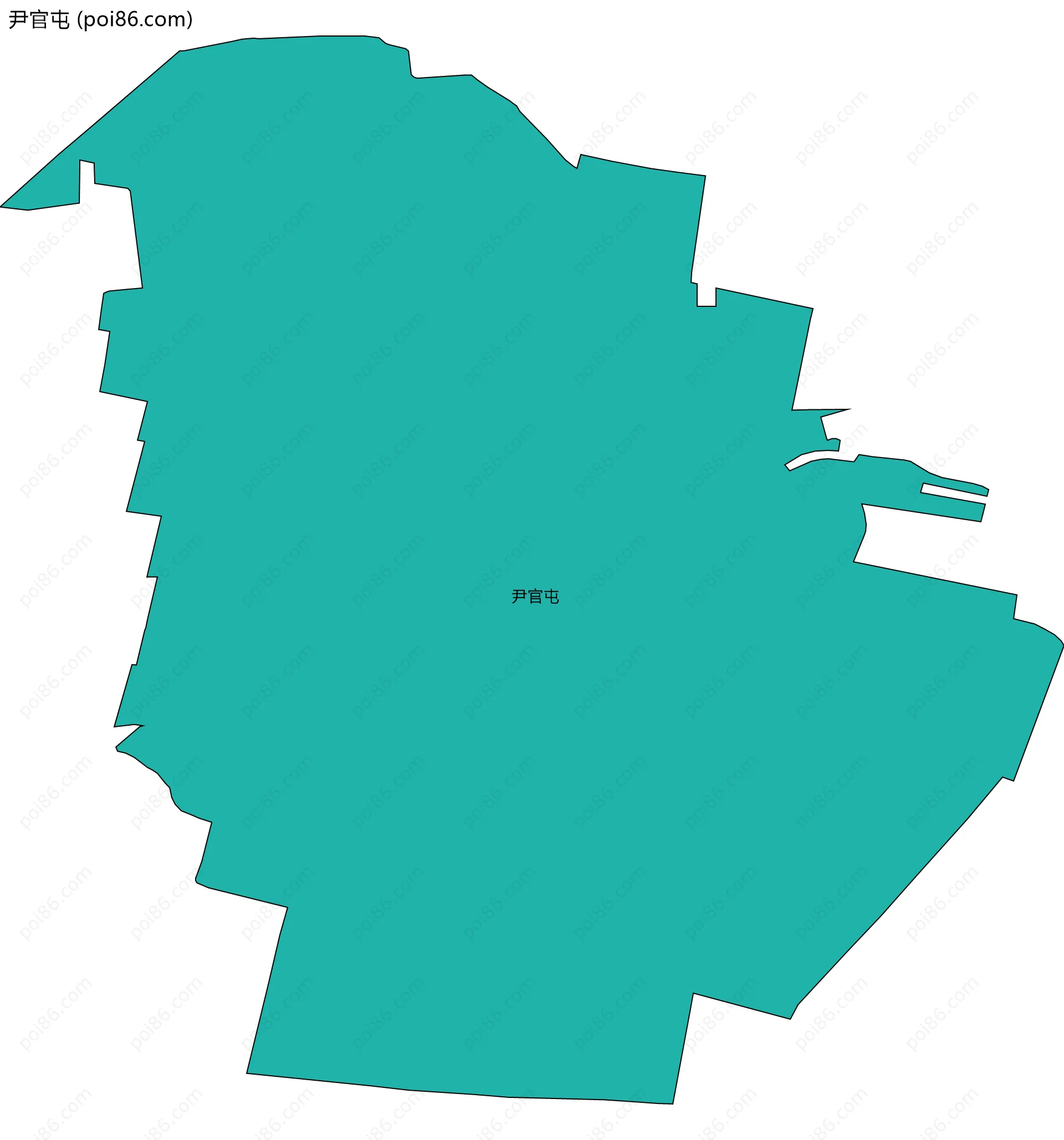 尹官屯边界地图