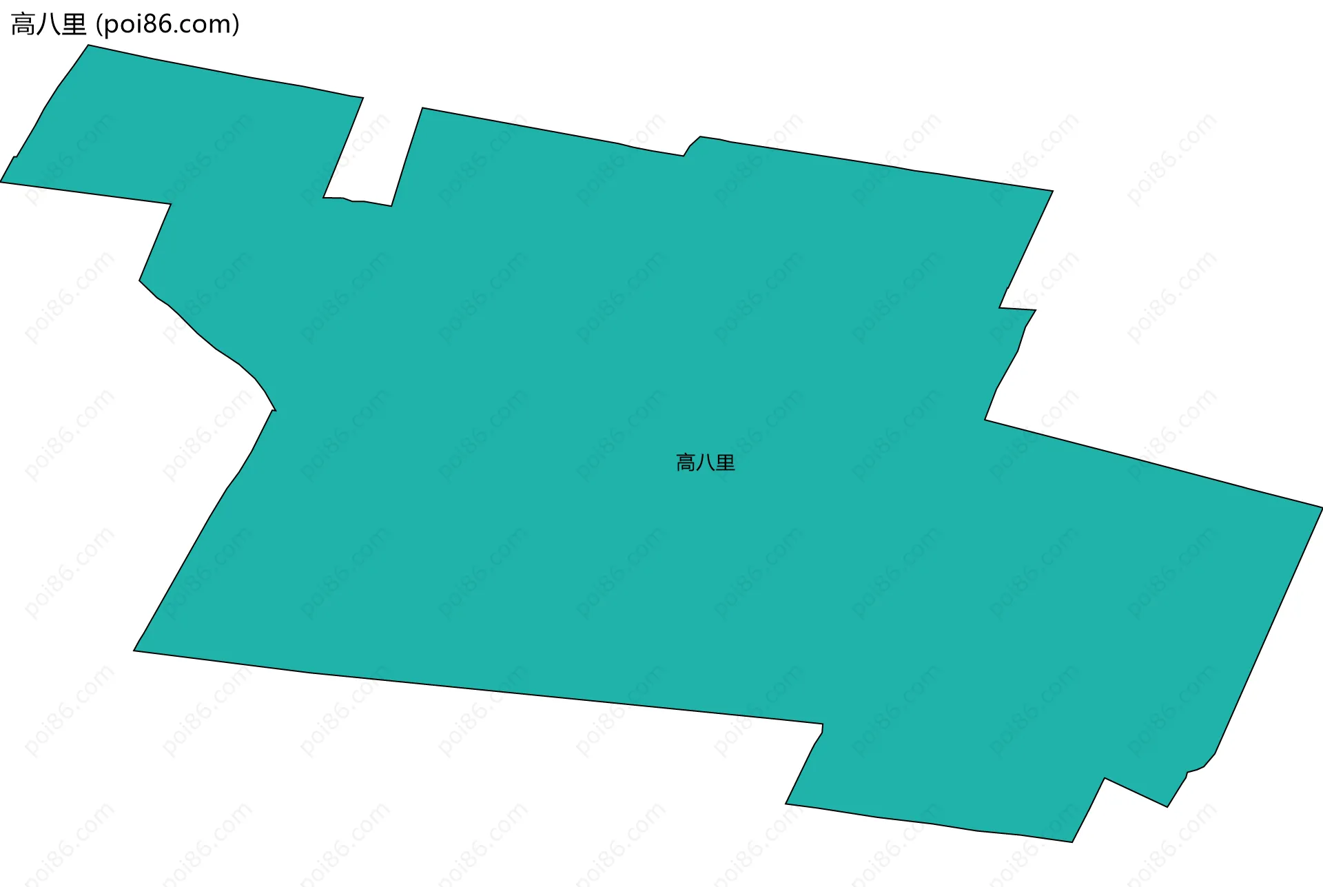 高八里边界地图