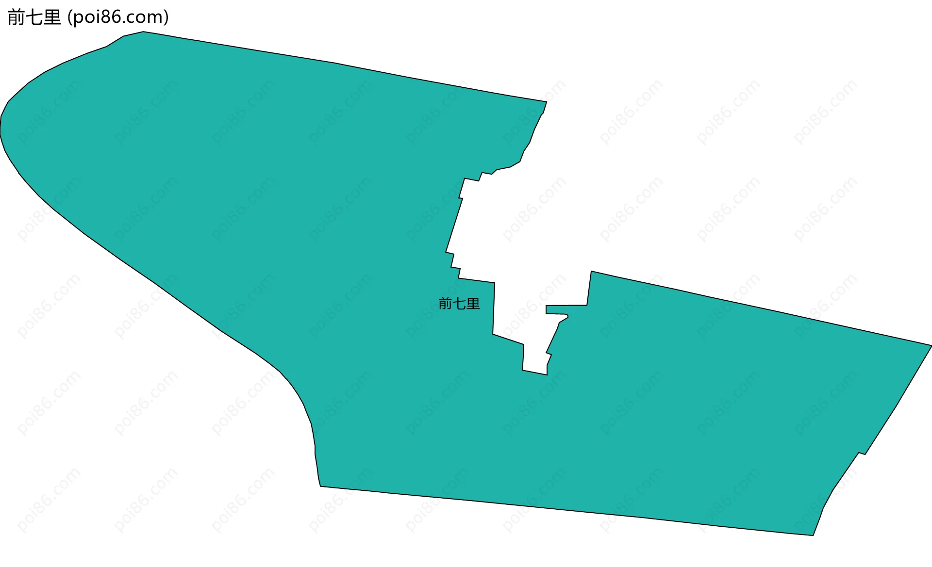 前七里边界地图