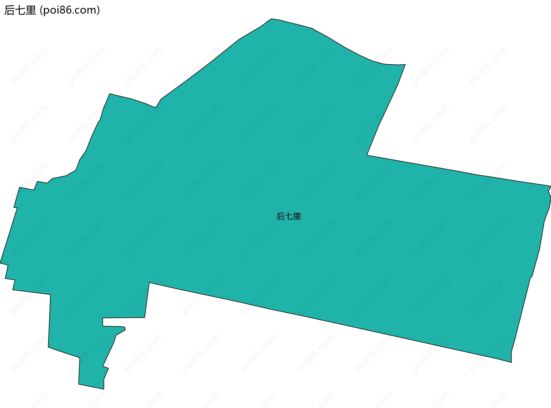 后七里边界地图