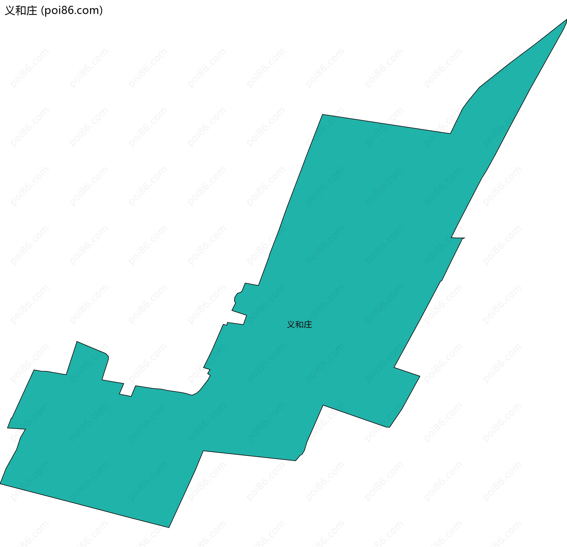 义和庄边界地图