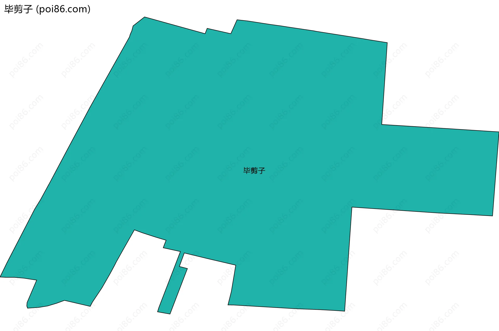 毕剪子边界地图