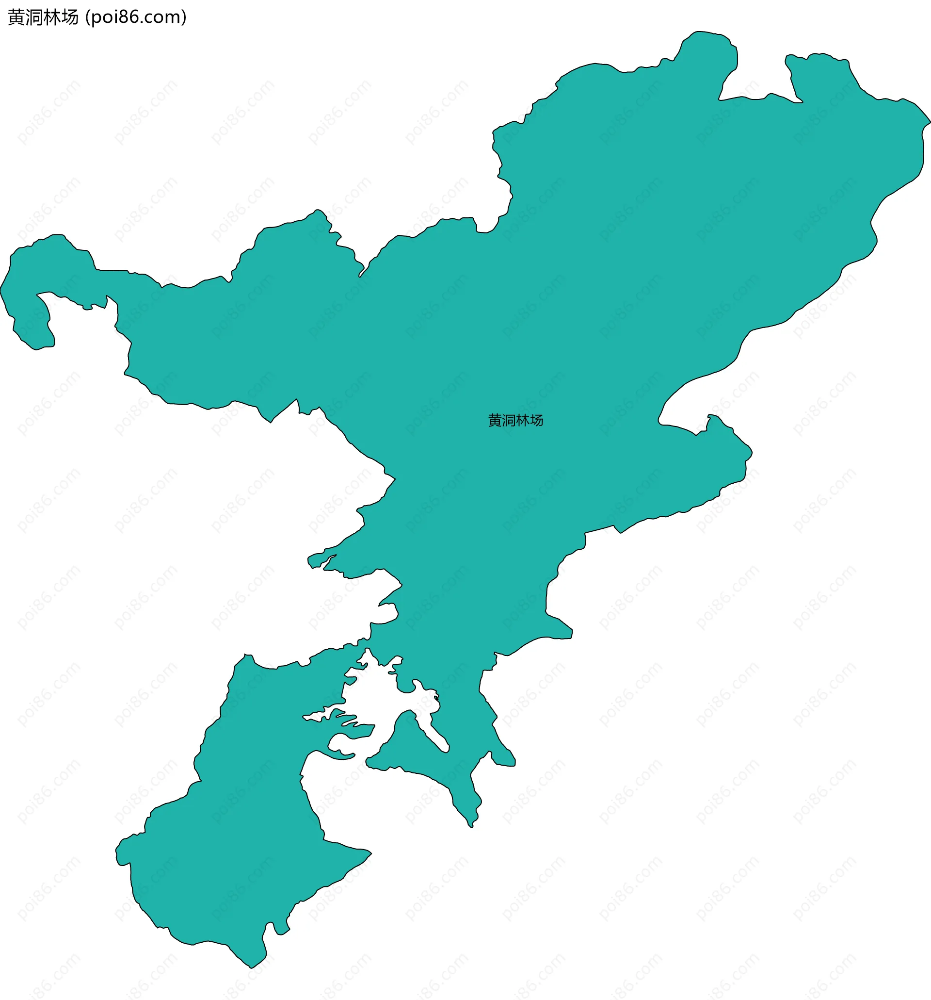 黄洞林场边界地图