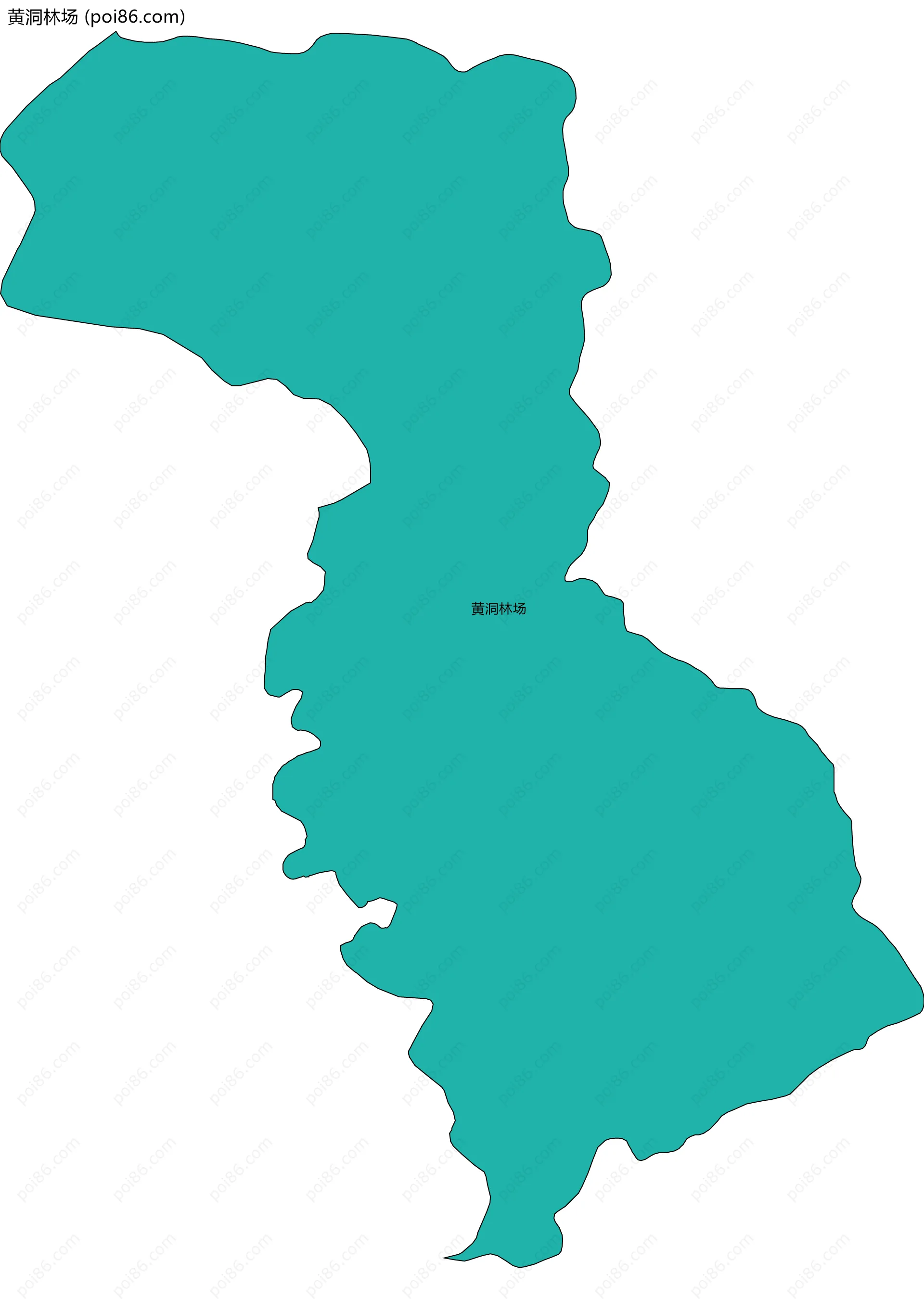 黄洞林场边界地图