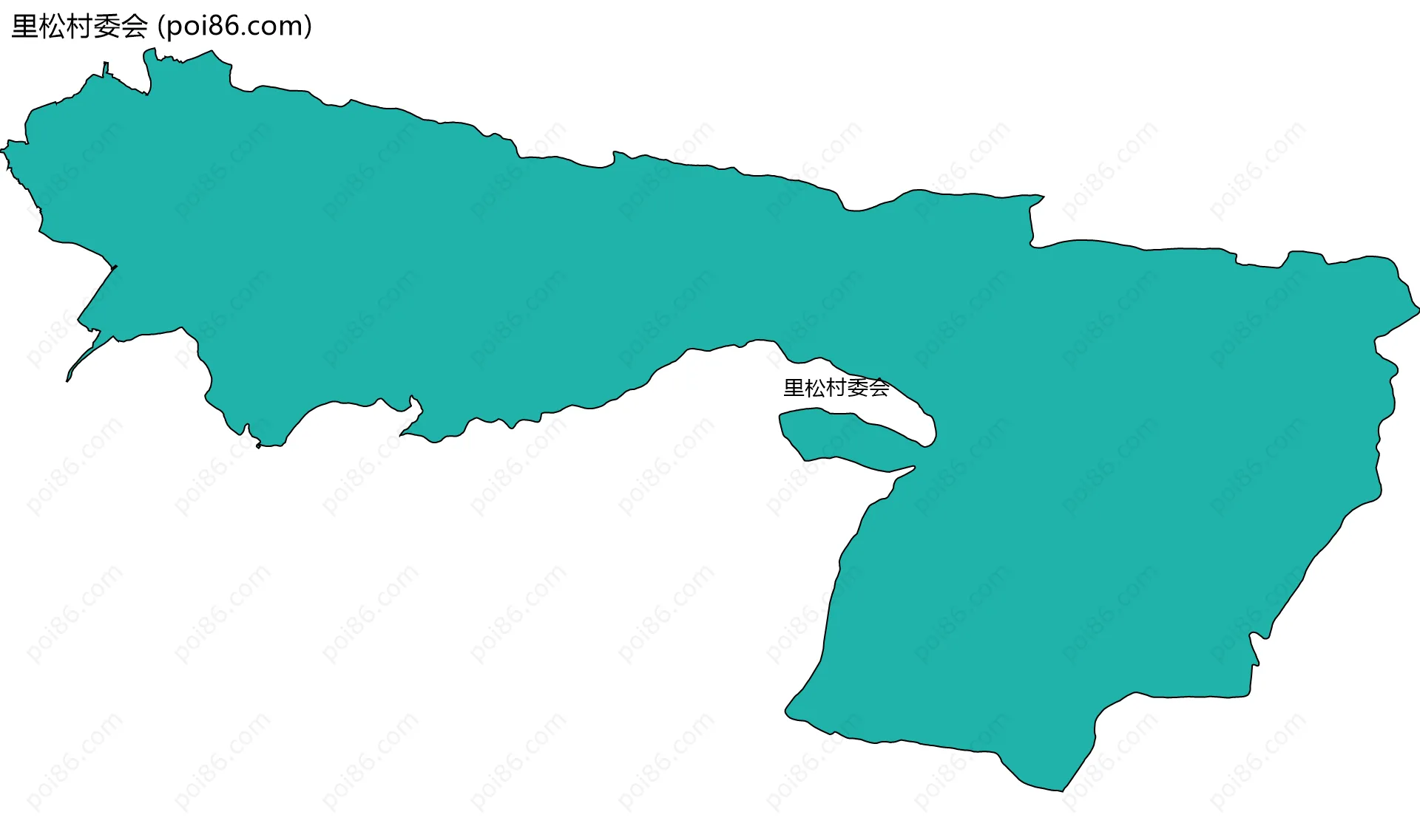 里松村委会边界地图