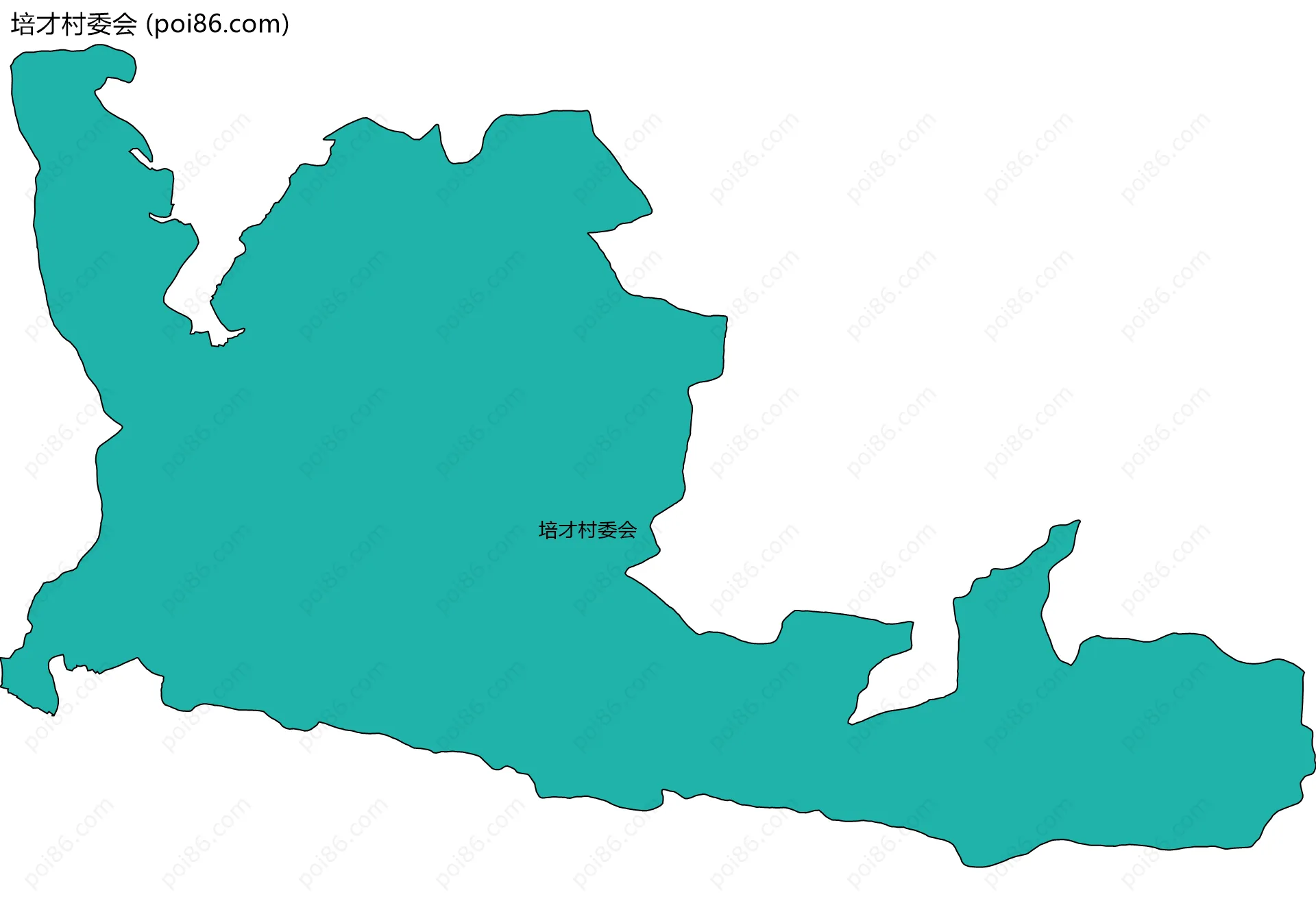 培才村委会边界地图