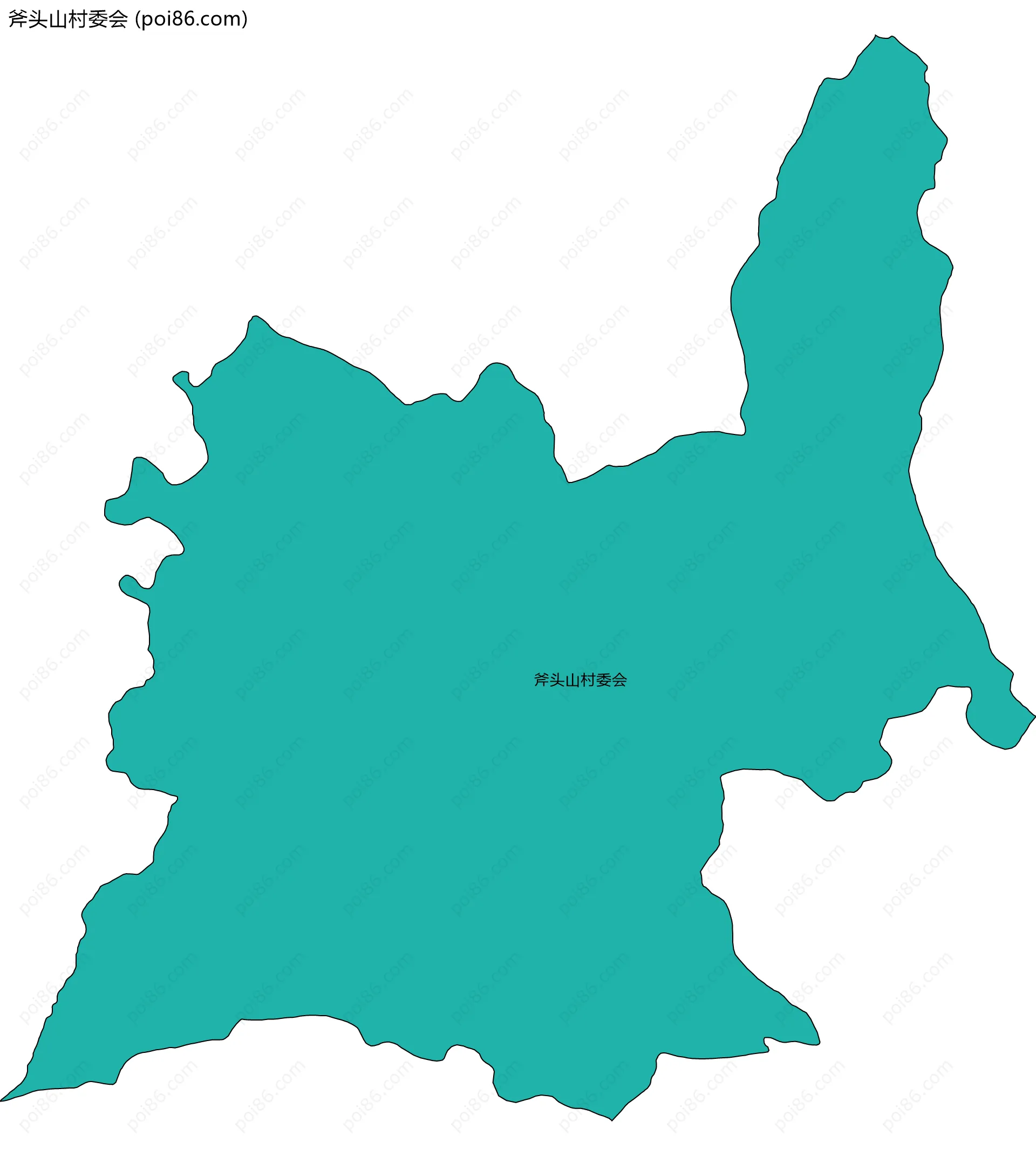 斧头山村委会边界地图