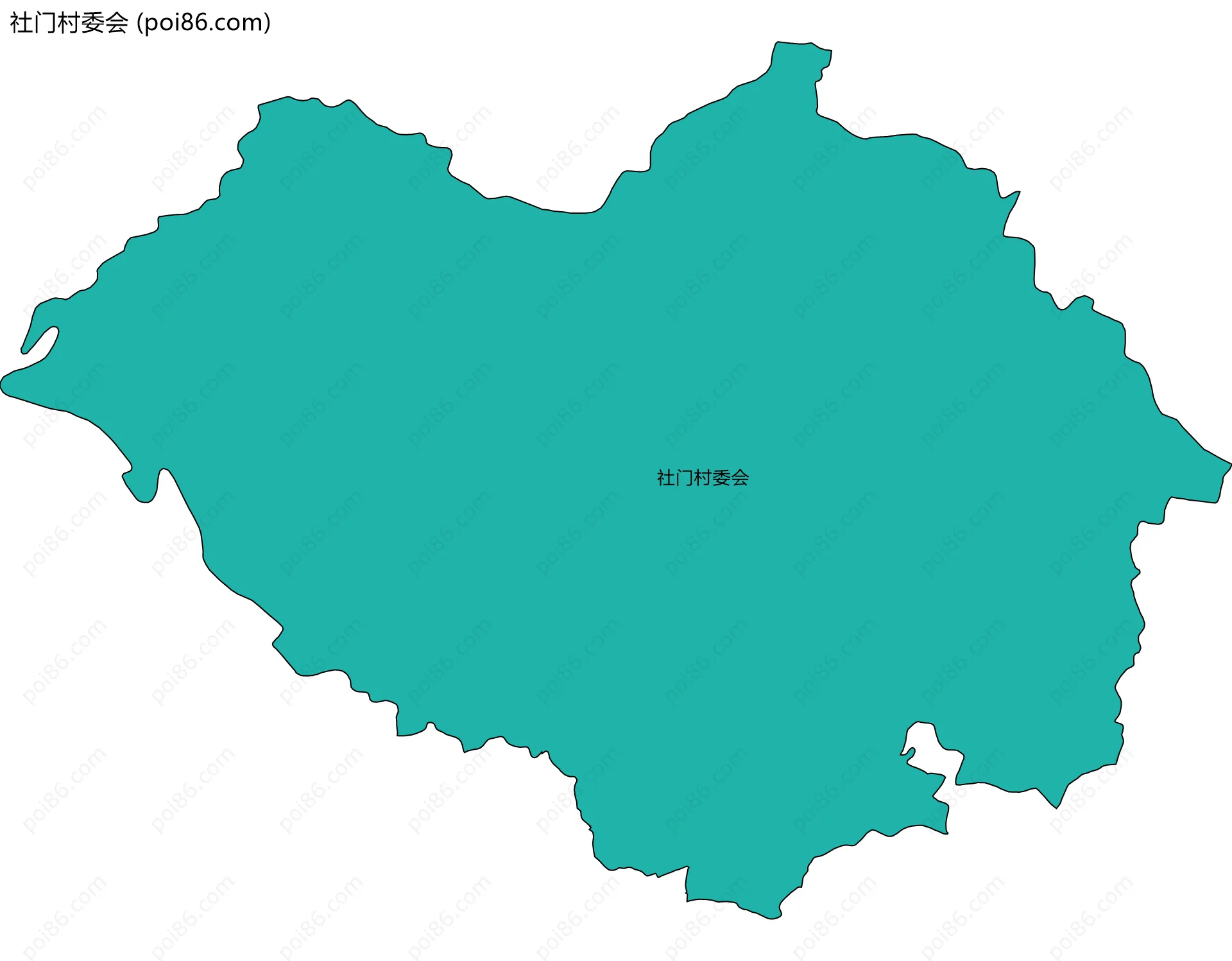 社门村委会边界地图