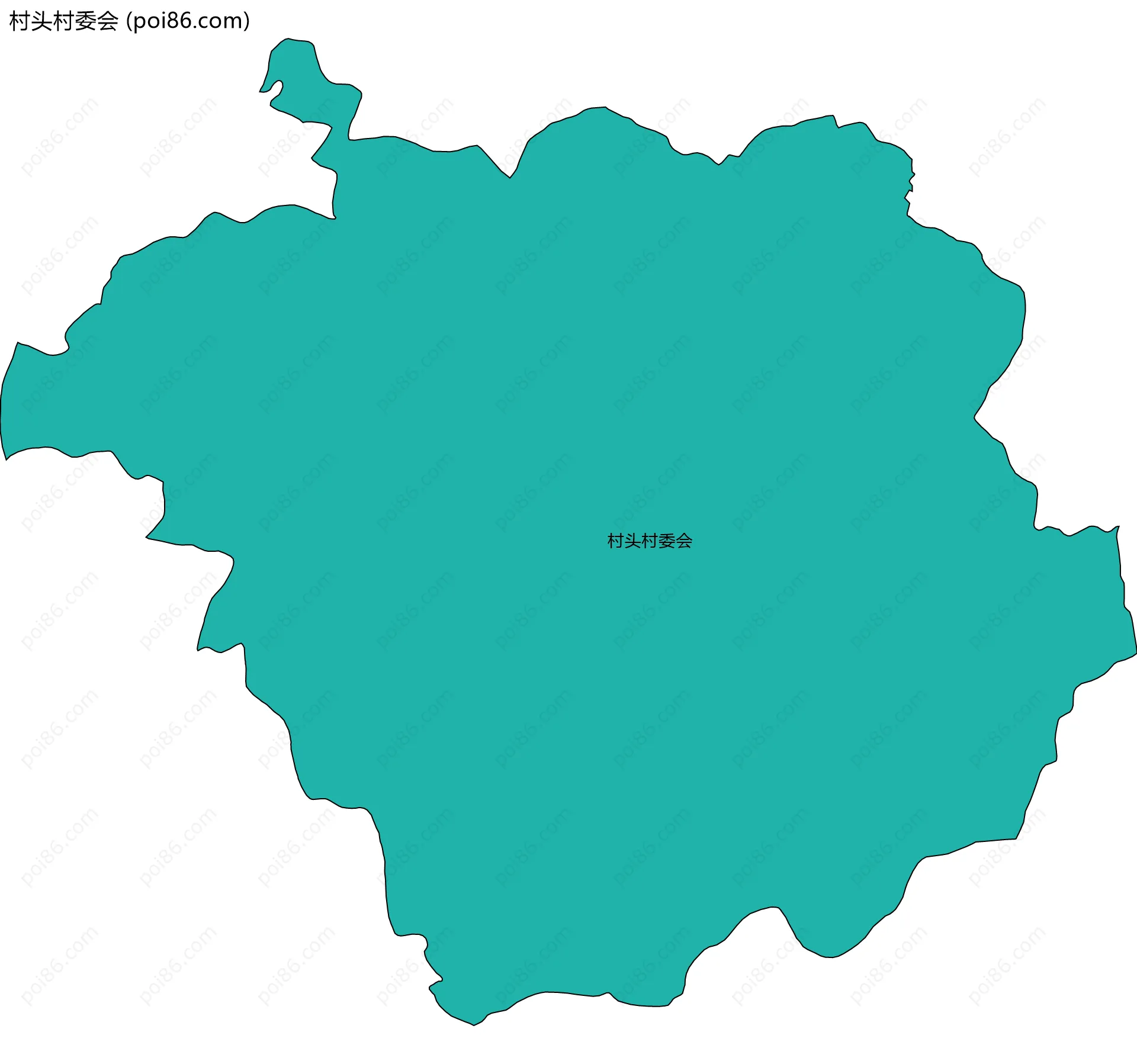 村头村委会边界地图