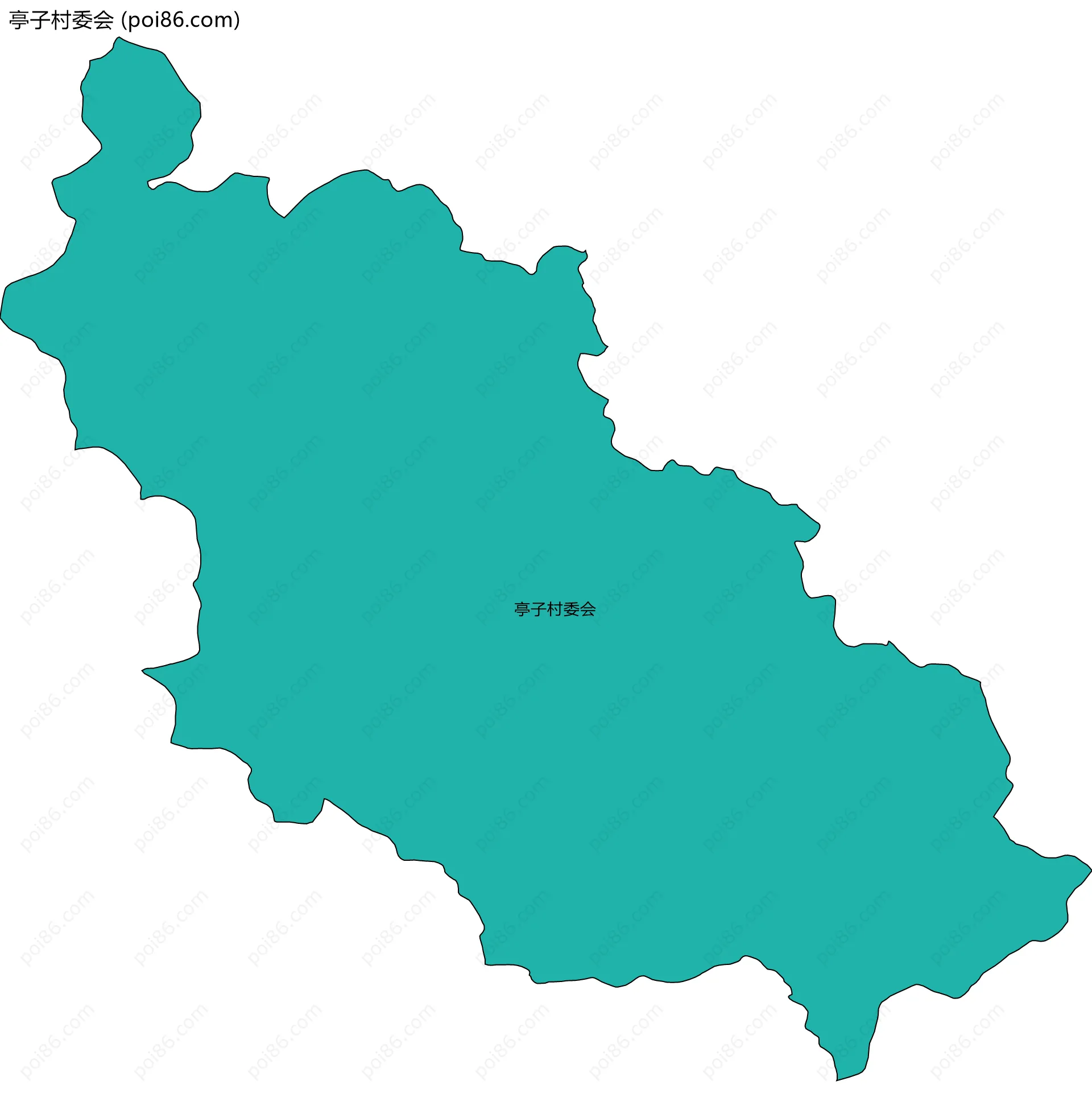 亭子村委会边界地图