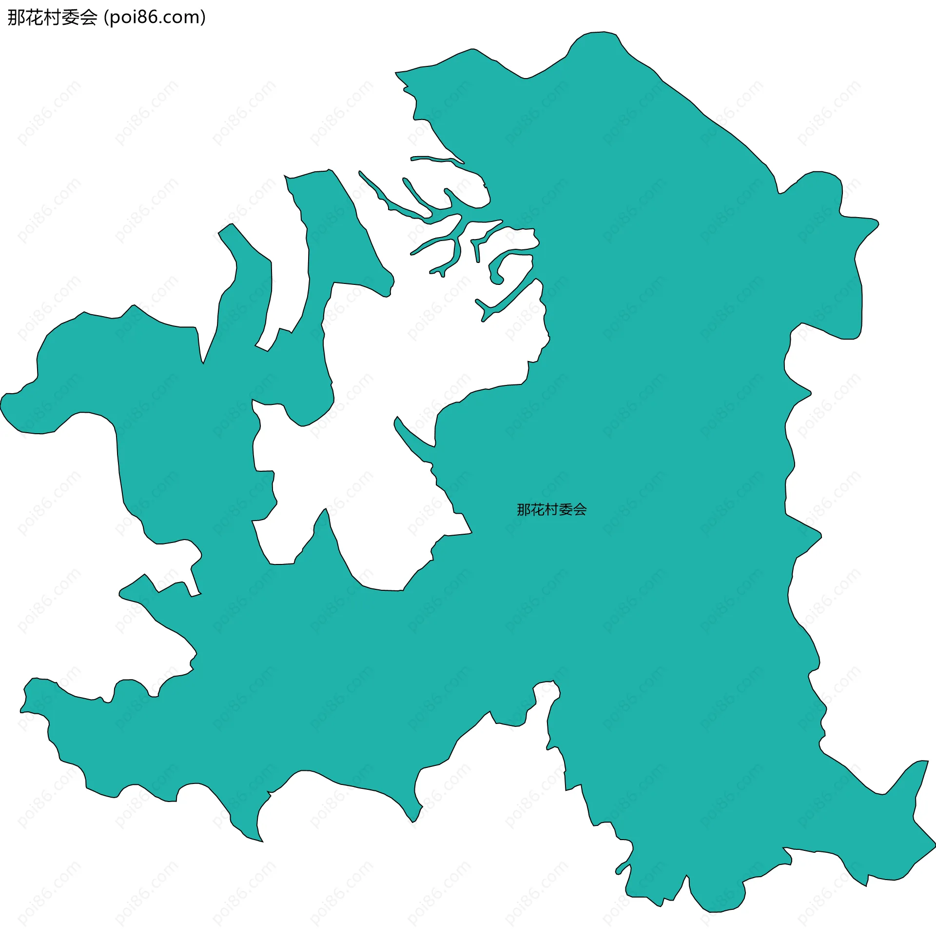 那花村委会边界地图