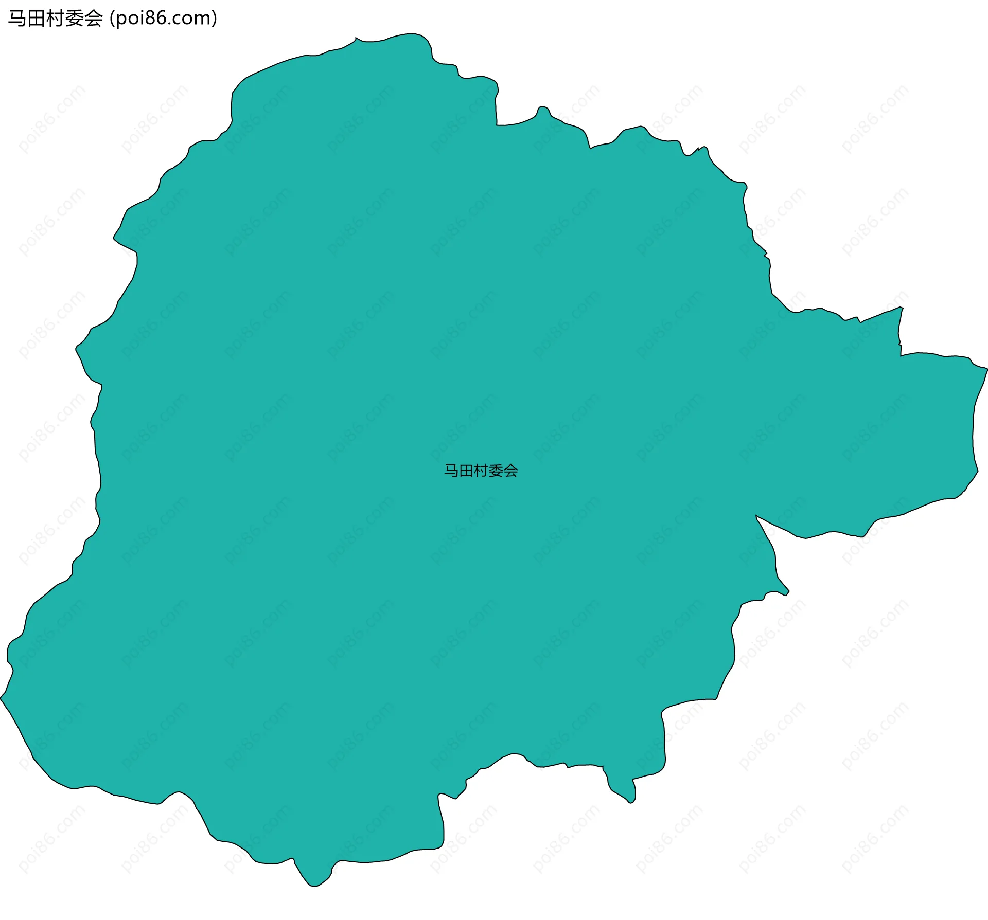 马田村委会边界地图