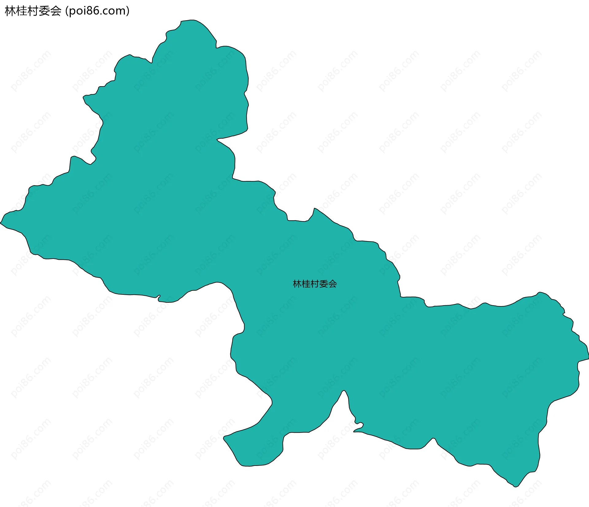 林桂村委会边界地图