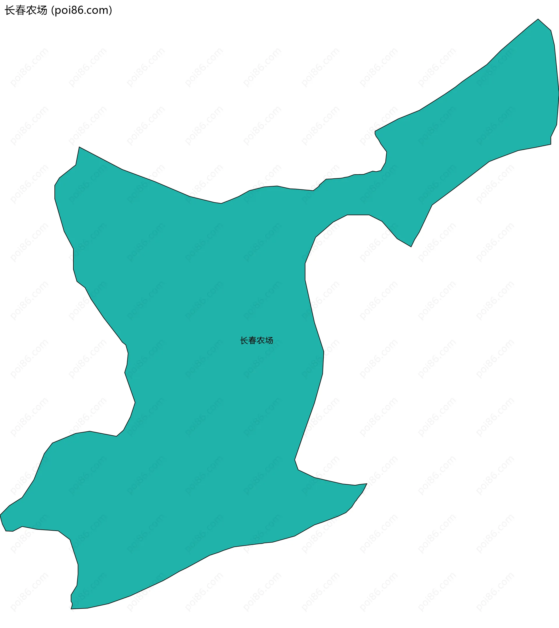 长春农场边界地图