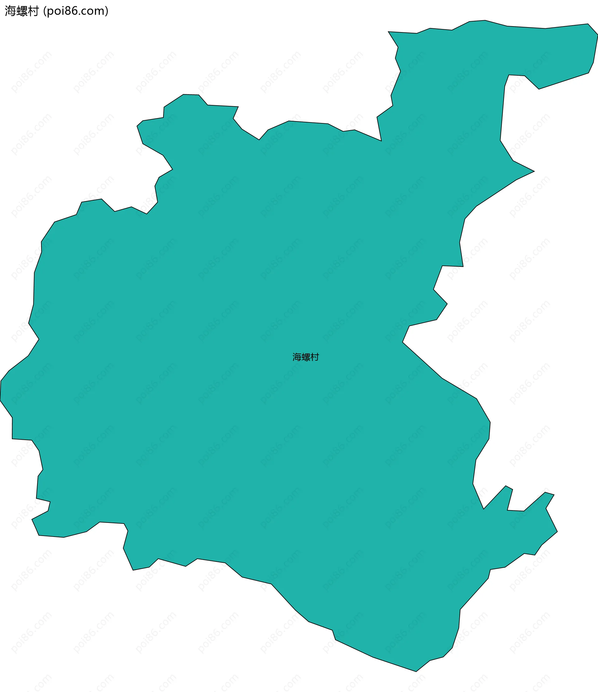 海螺村边界地图